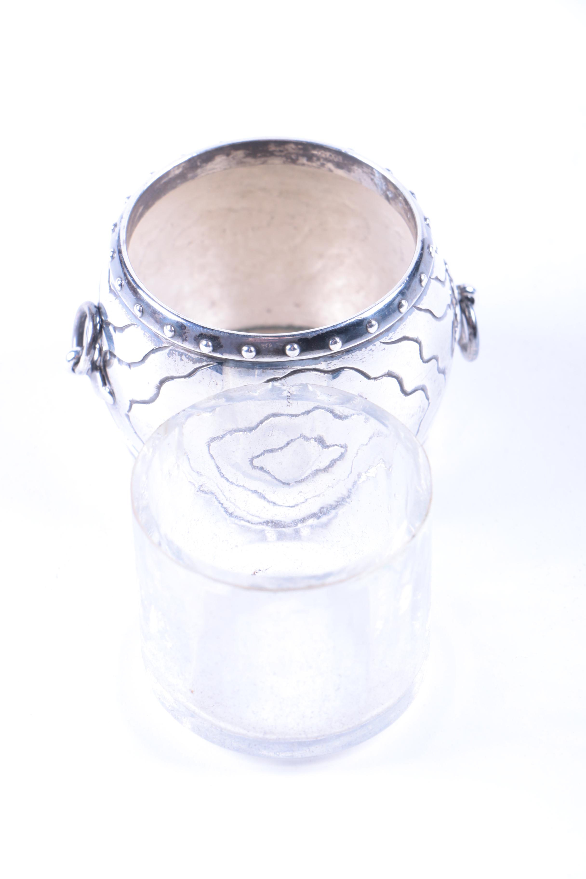 Asahi Shoten 950 Silver Barrel Shaped Salt Cellar