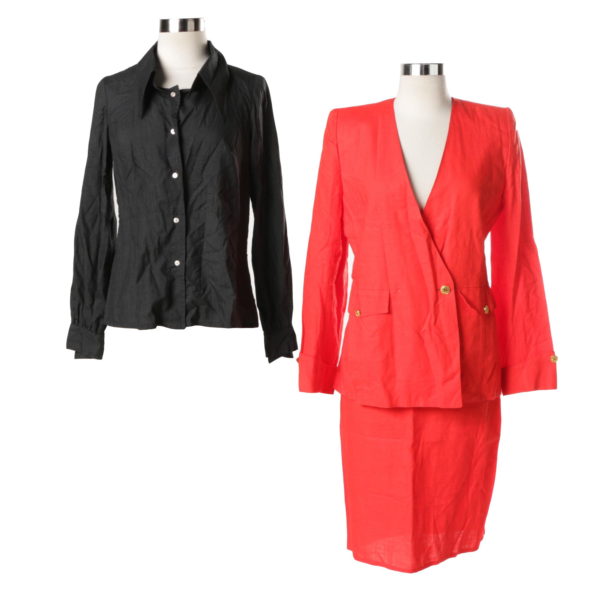 Sonia Rykiel Skirt Suit and Blouse