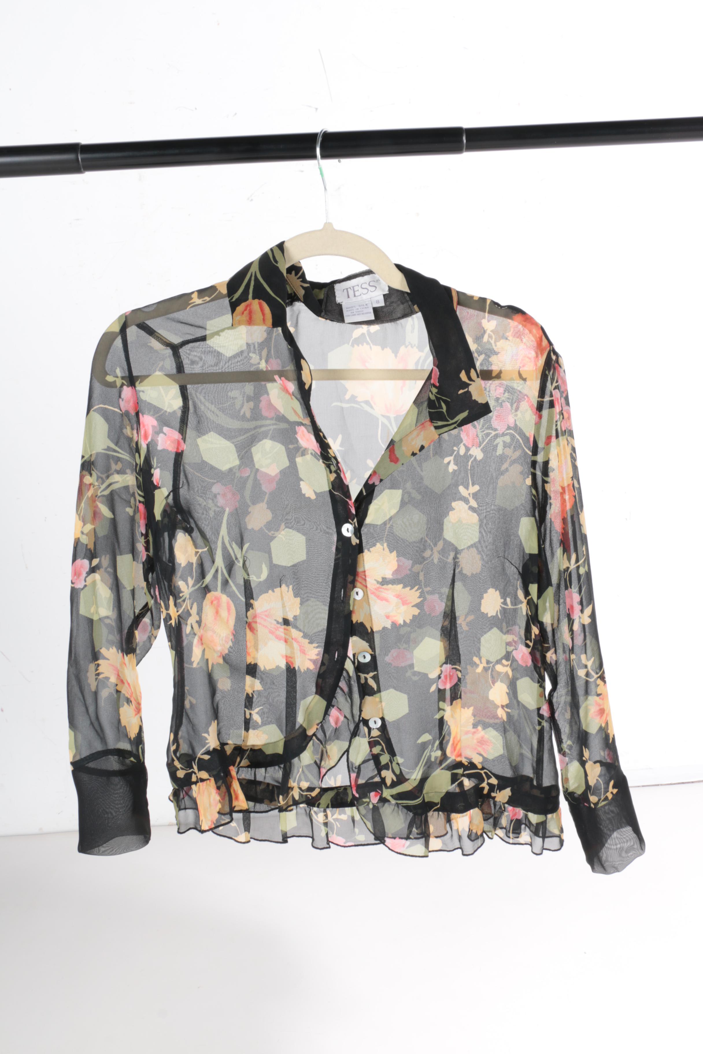 Women's Vintage Silk Blouses