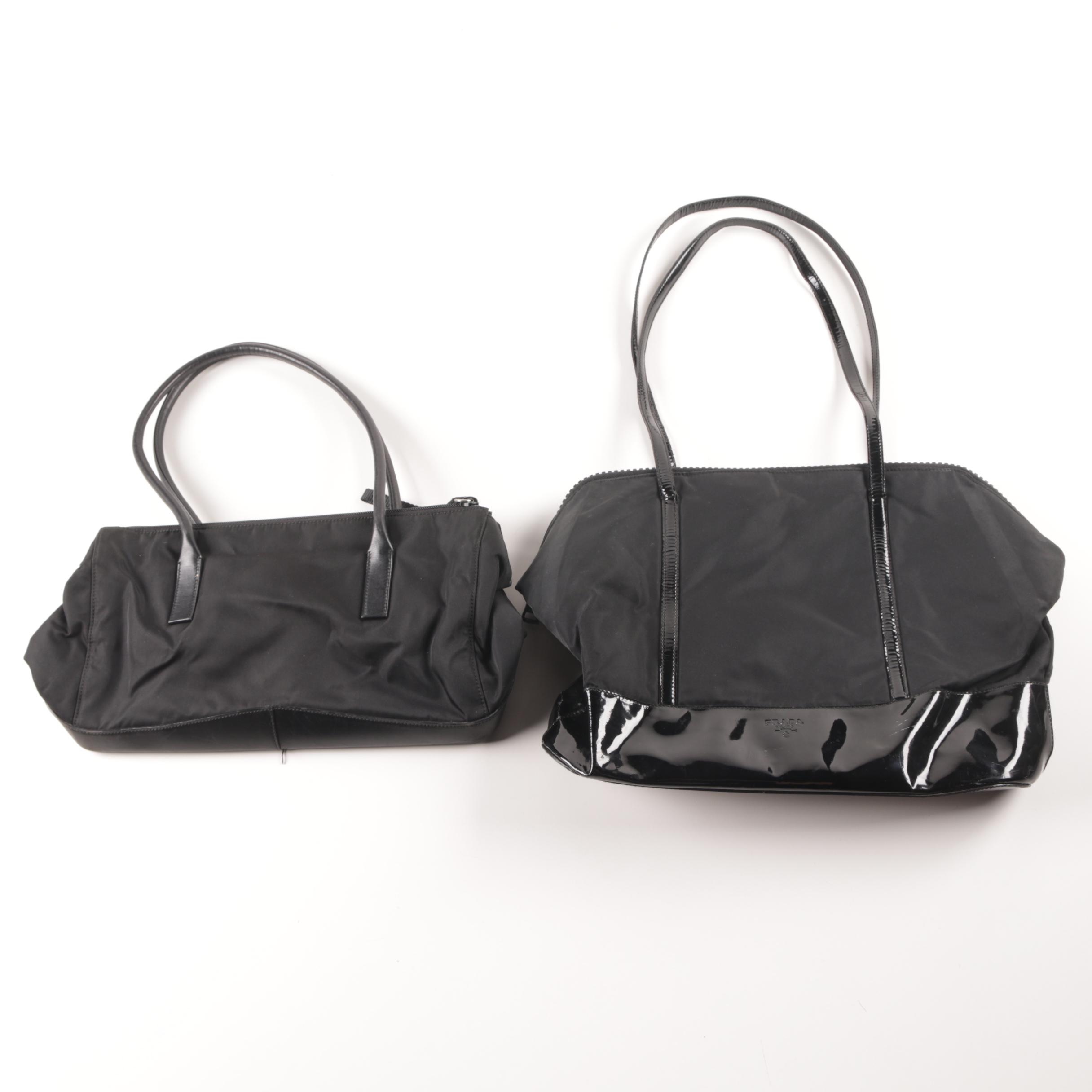 Prada Black Nylon Bags