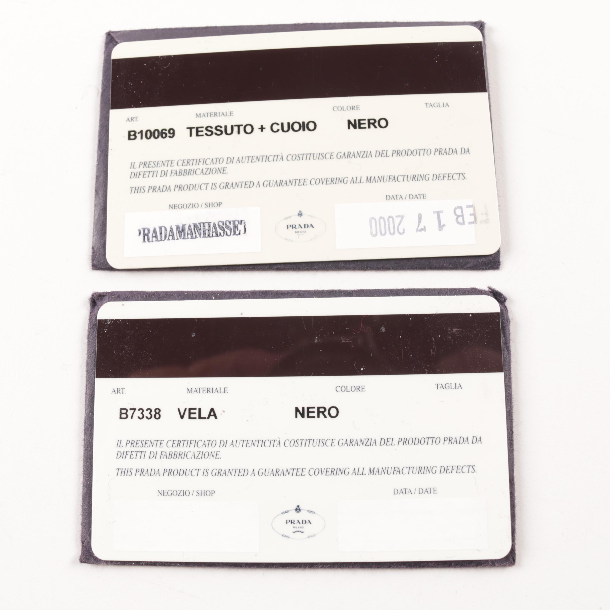 Prada Black Nylon Bags