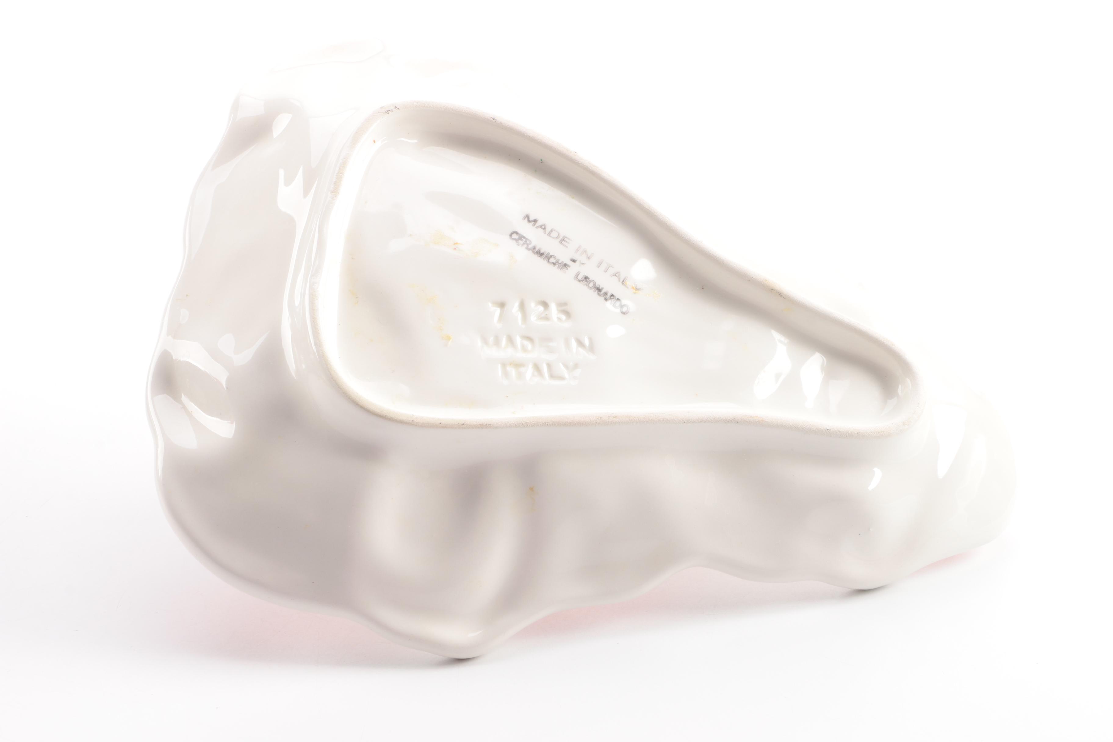 Ceramiche Leonardo Pottery Santa Claus Plate