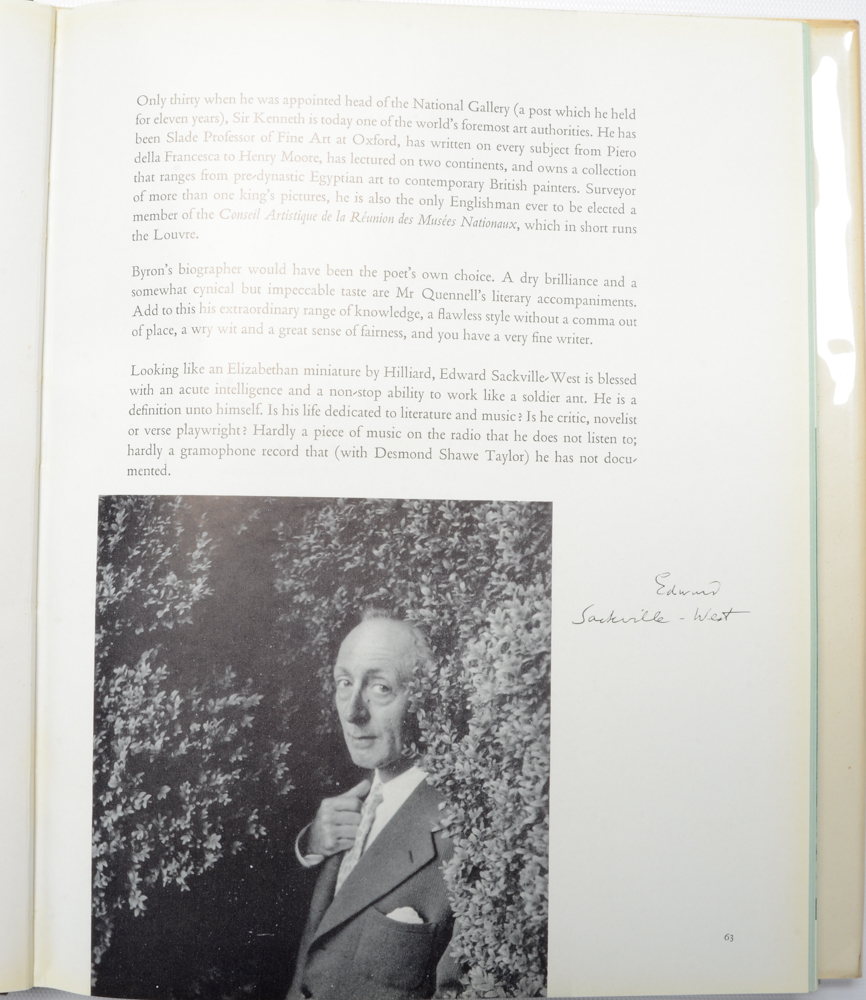 "The Face of the World" by Cecil Beaton signed by Tennessee Williams