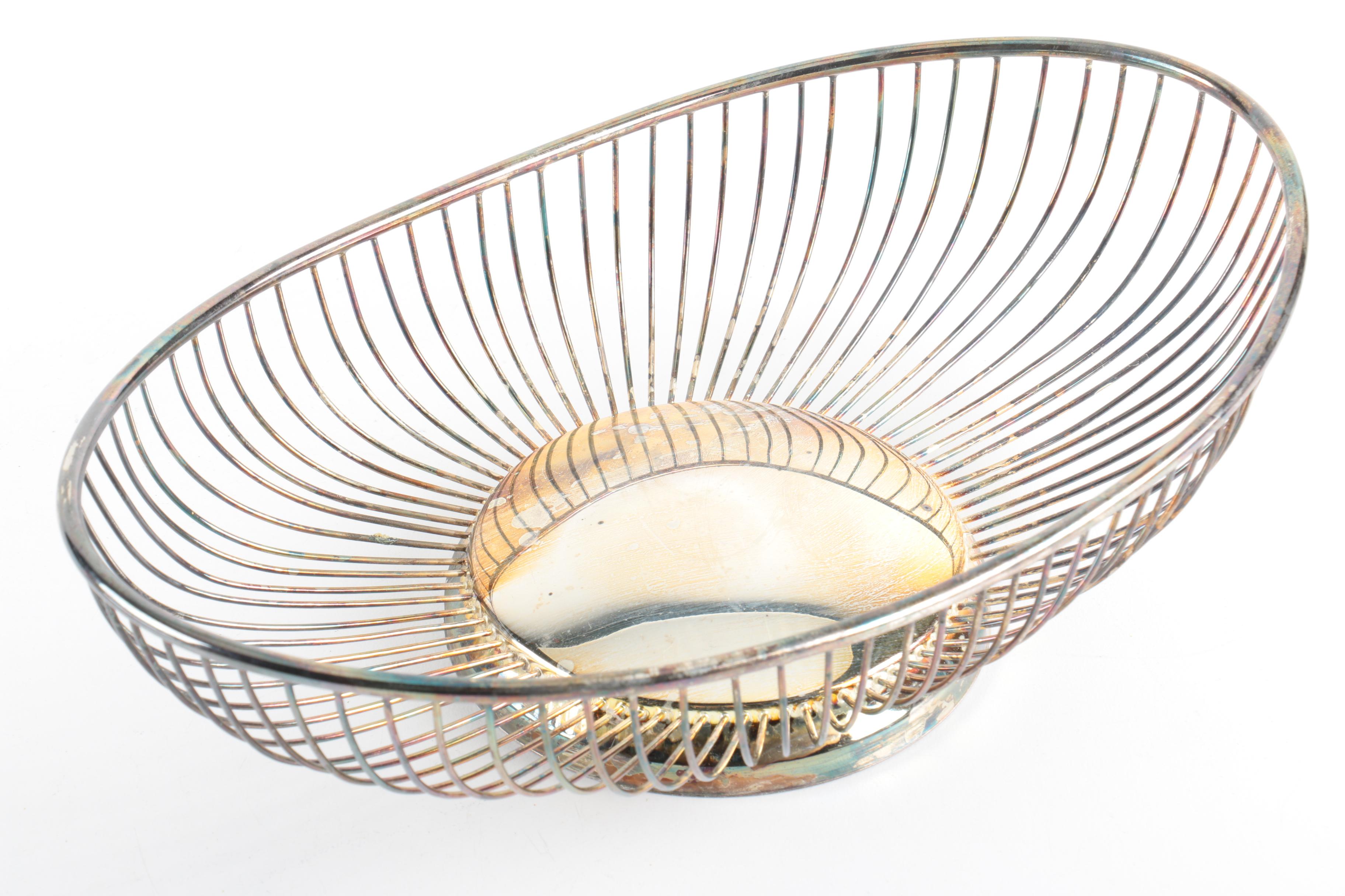 Wilcox "Ashley" Silver Plate Platter with Other Silver Plate Serveware