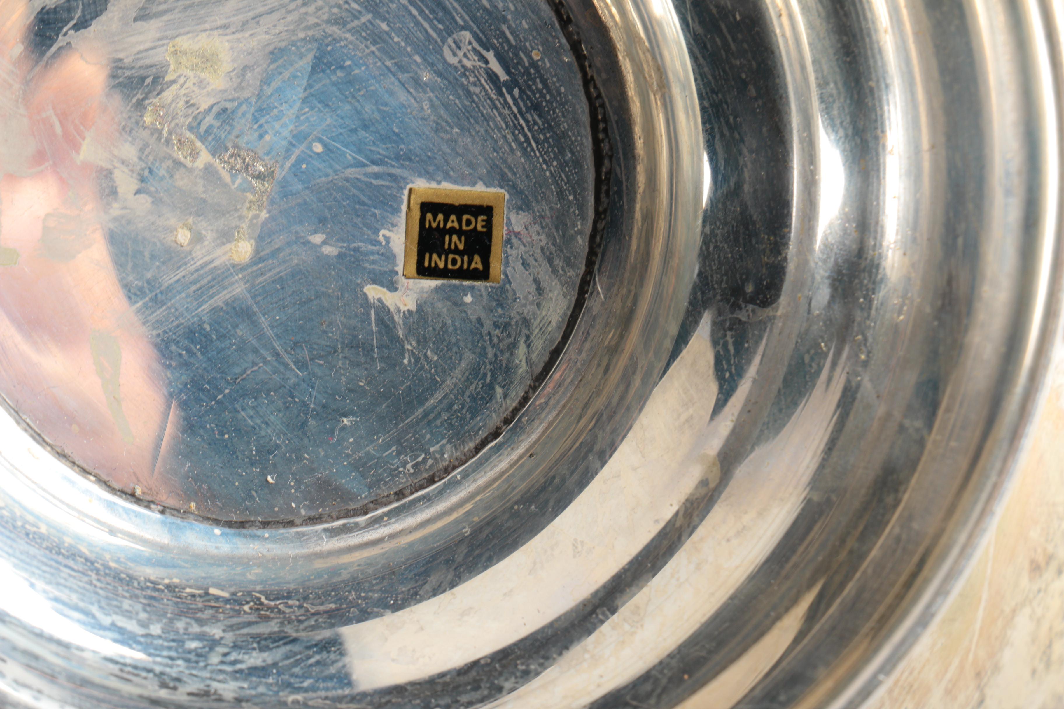 Wilcox "Ashley" Silver Plate Platter with Other Silver Plate Serveware