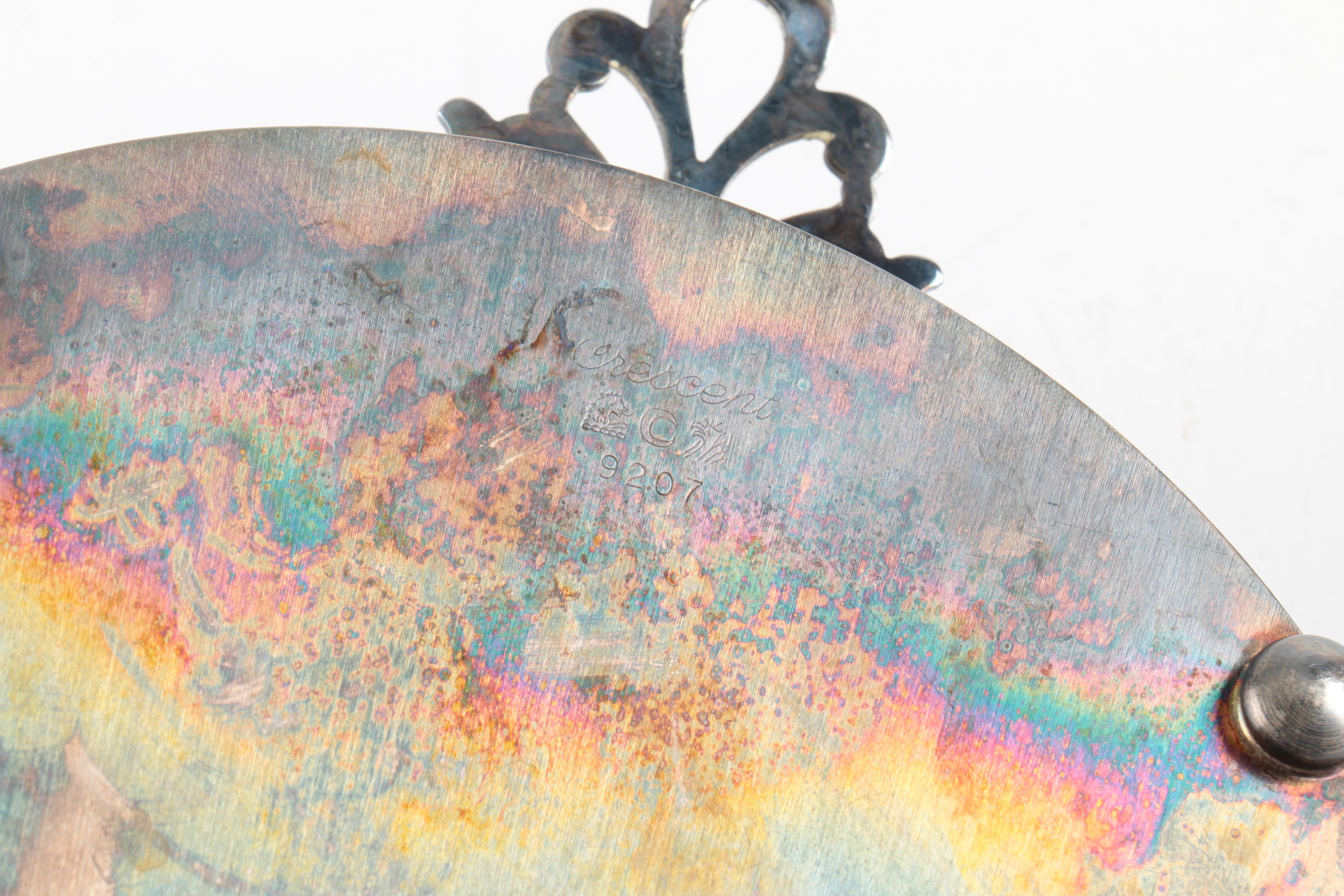 Wilcox "Ashley" Silver Plate Platter with Other Silver Plate Serveware