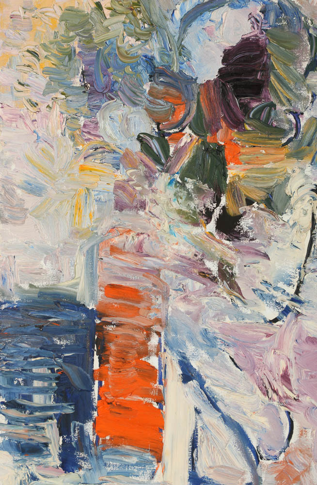 Louis Papp Oil Painting on Canvas Abstract Composition