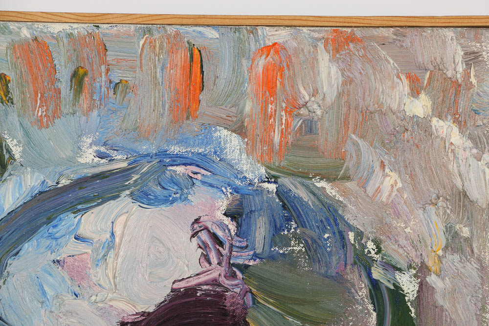 Louis Papp Oil Painting on Canvas Abstract Composition