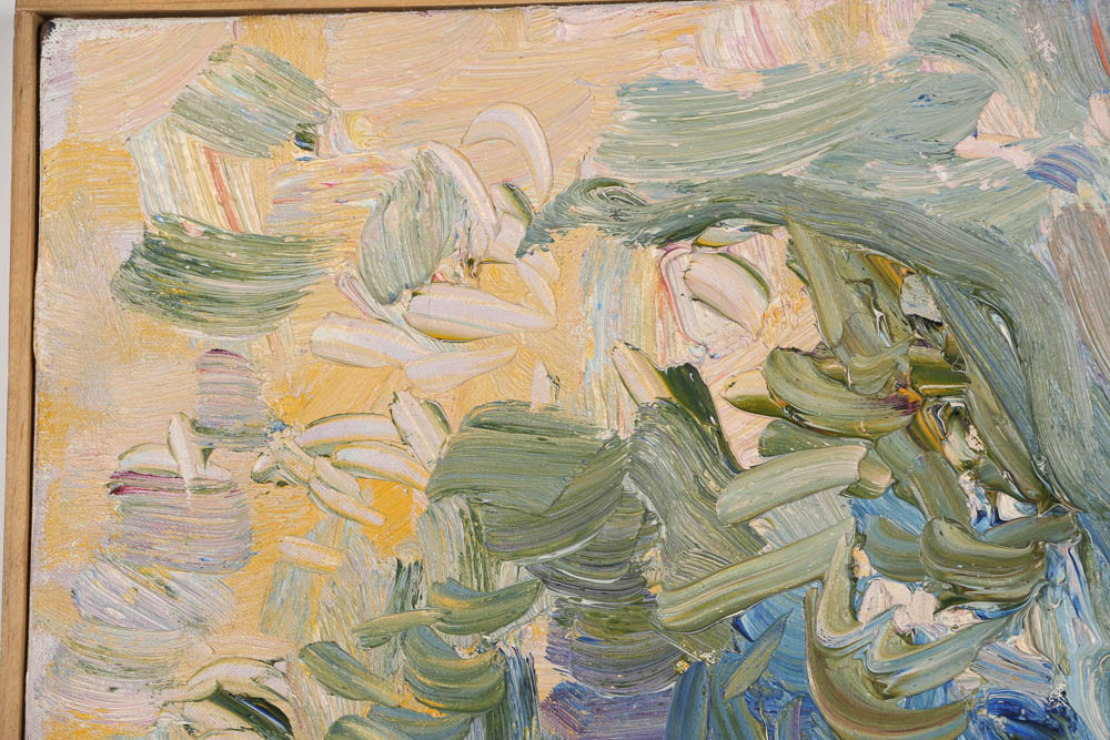 Louis Papp Oil Painting on Canvas Abstract Composition