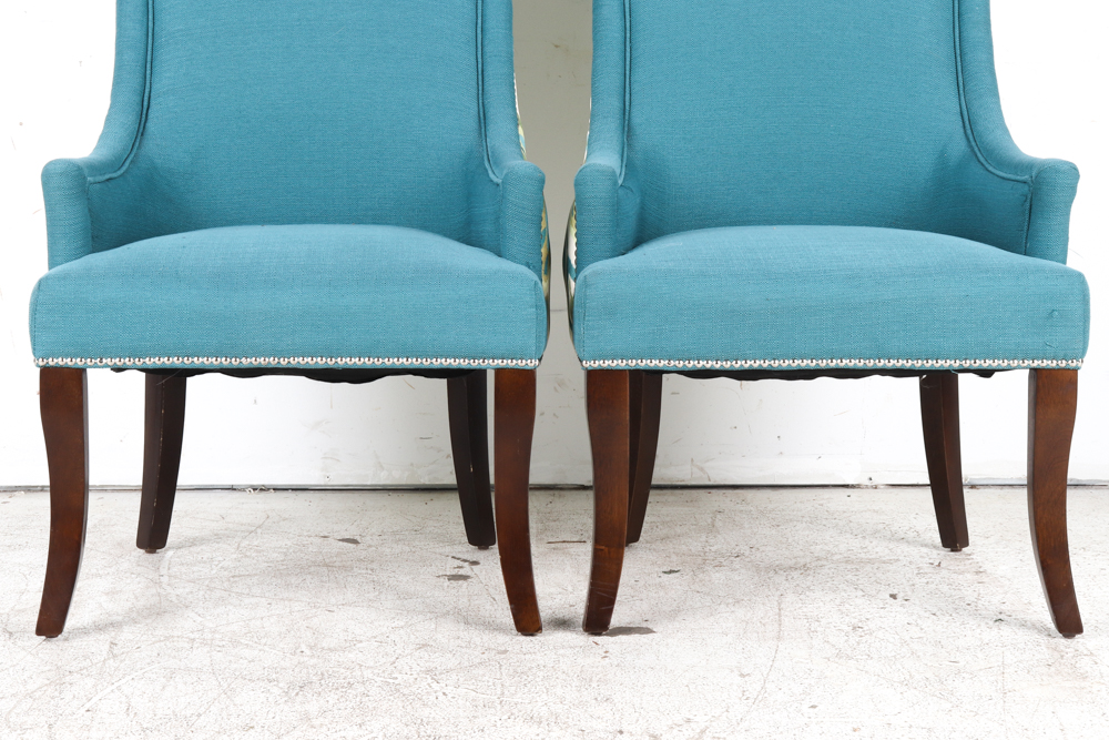 Pair of Modern Style Accent Chairs