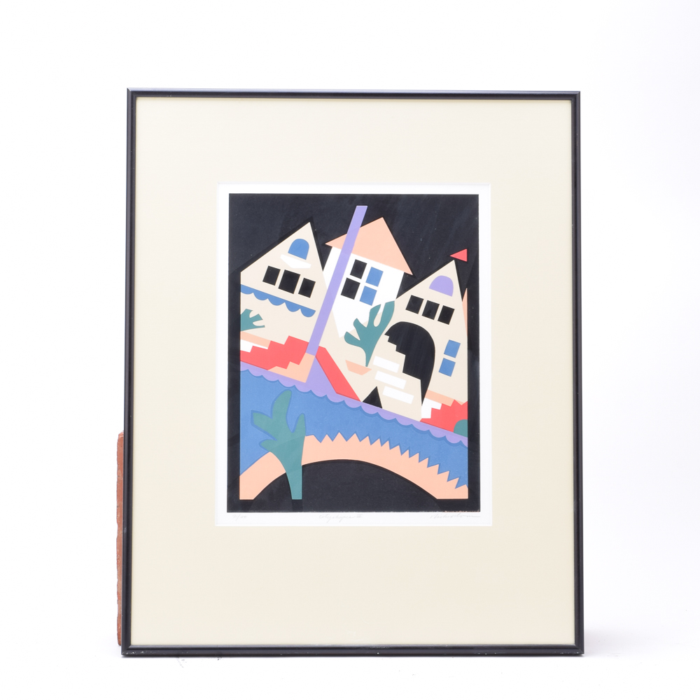 Richard Conn Limited Edition Serigraph "Cityshapes III"