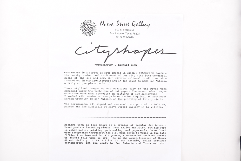 Richard Conn Limited Edition Serigraph "Cityshapes III"