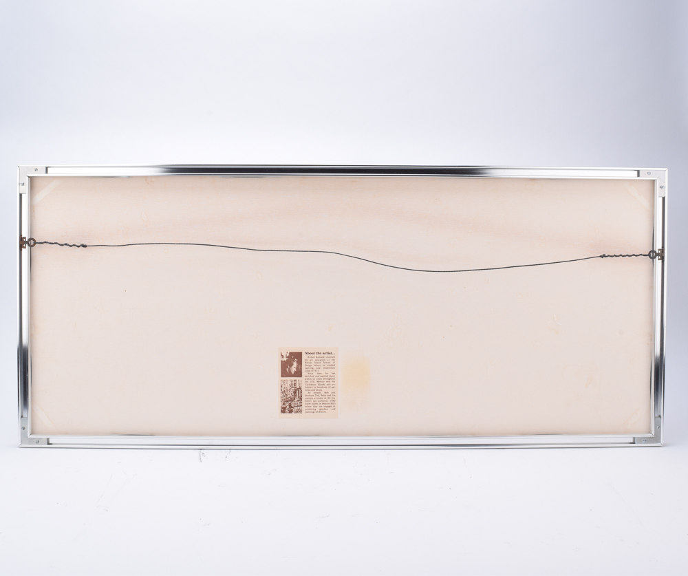 Robert E. Kennedy Watercolor on Board Boston Skyline