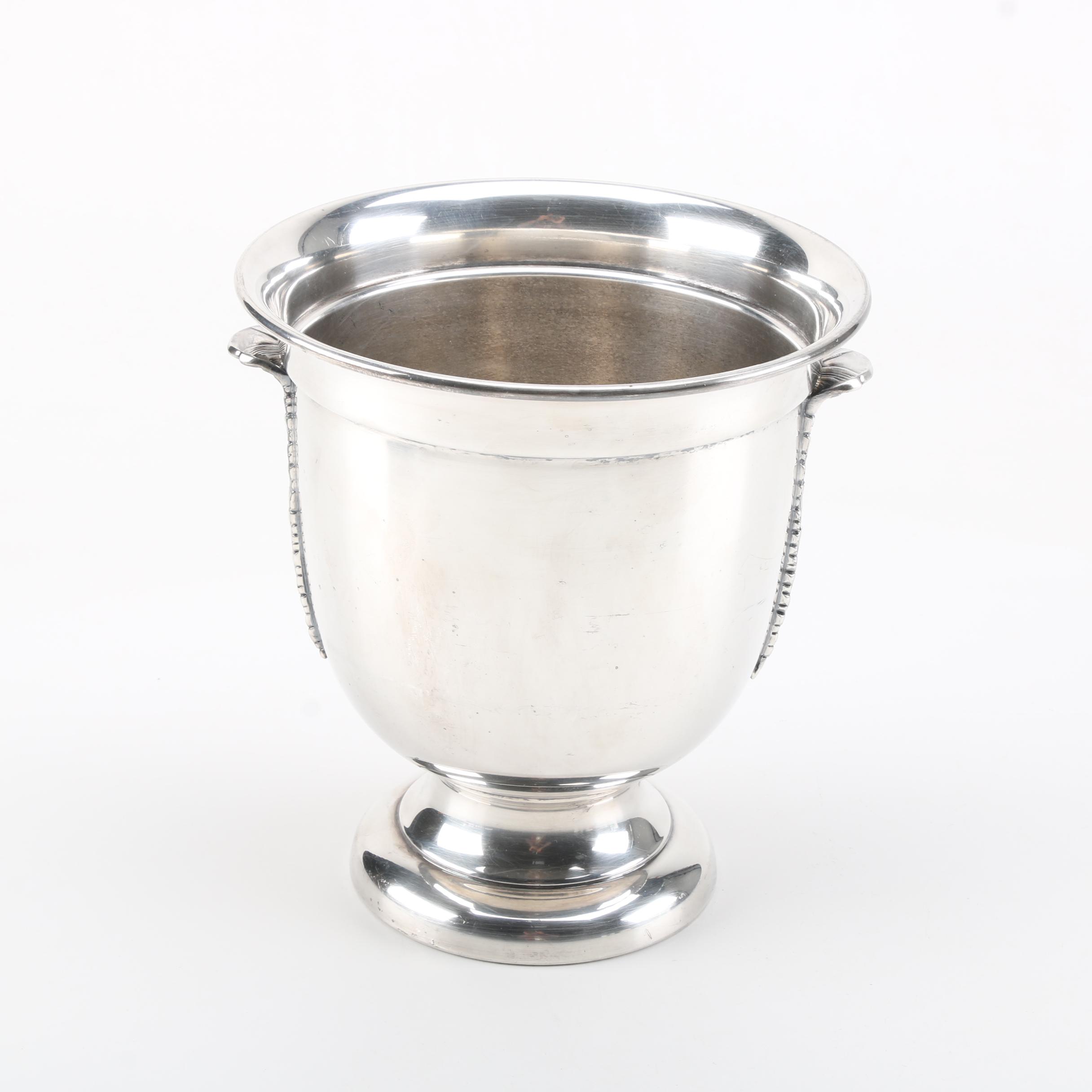 The Sheffield Silver Co. Silver Plate Acanthus Leaf Champagne Cooler