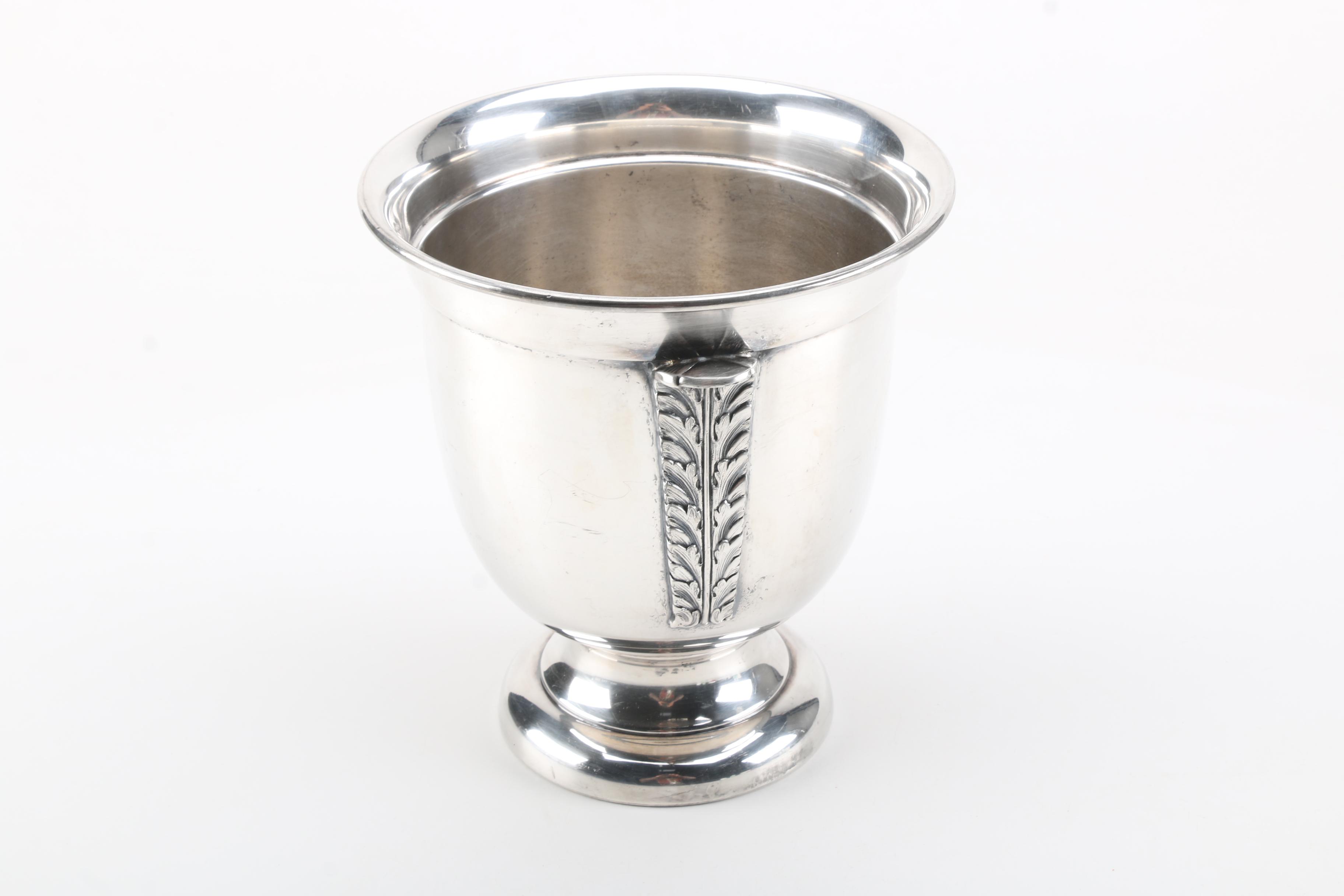 The Sheffield Silver Co. Silver Plate Acanthus Leaf Champagne Cooler