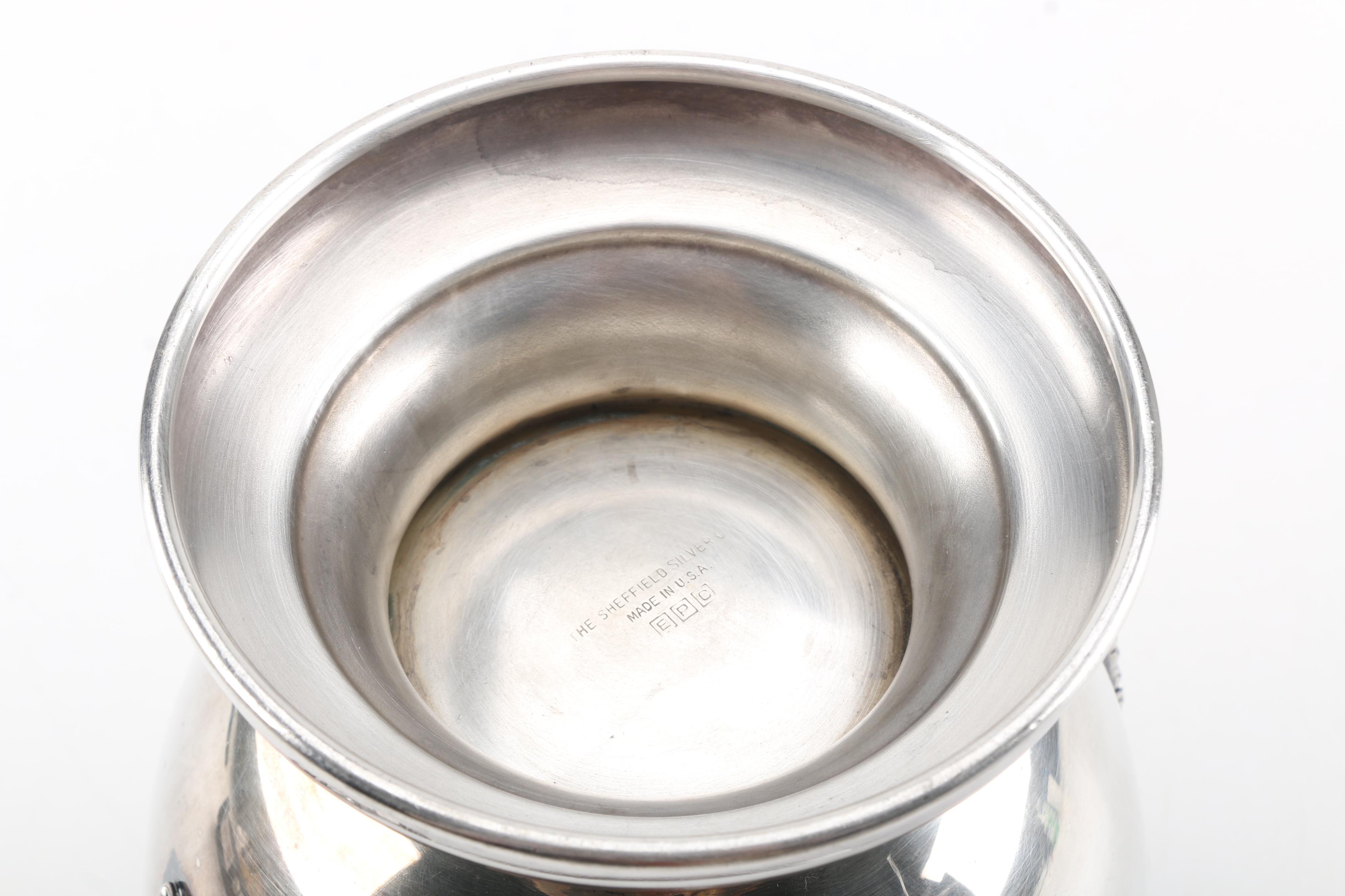 The Sheffield Silver Co. Silver Plate Acanthus Leaf Champagne Cooler