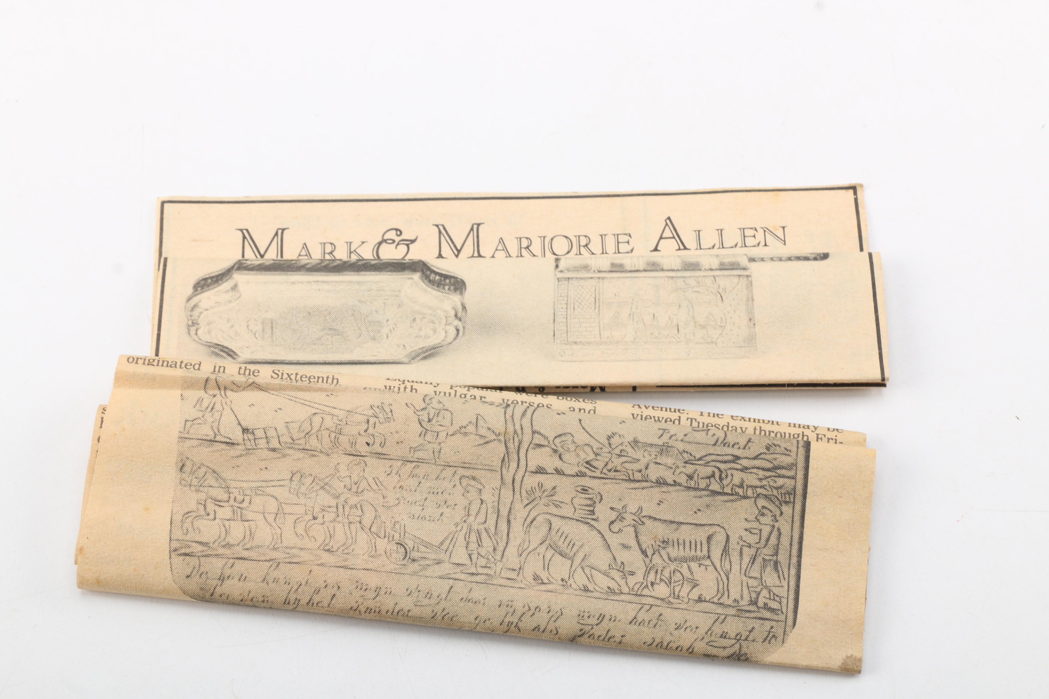 Antique Brass Tobacco Box