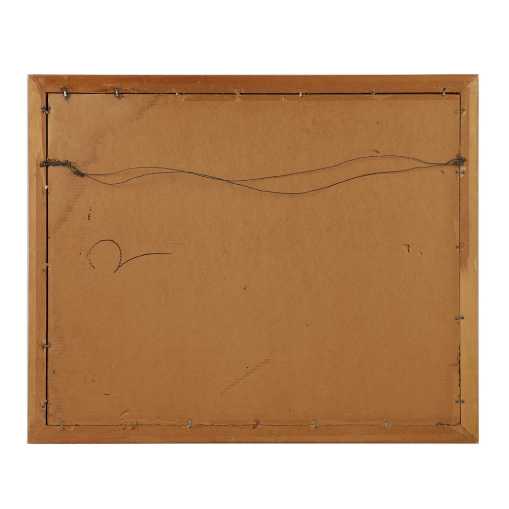 Carl Nickel Watercolor on Paper of Bird of Paradise Flowers