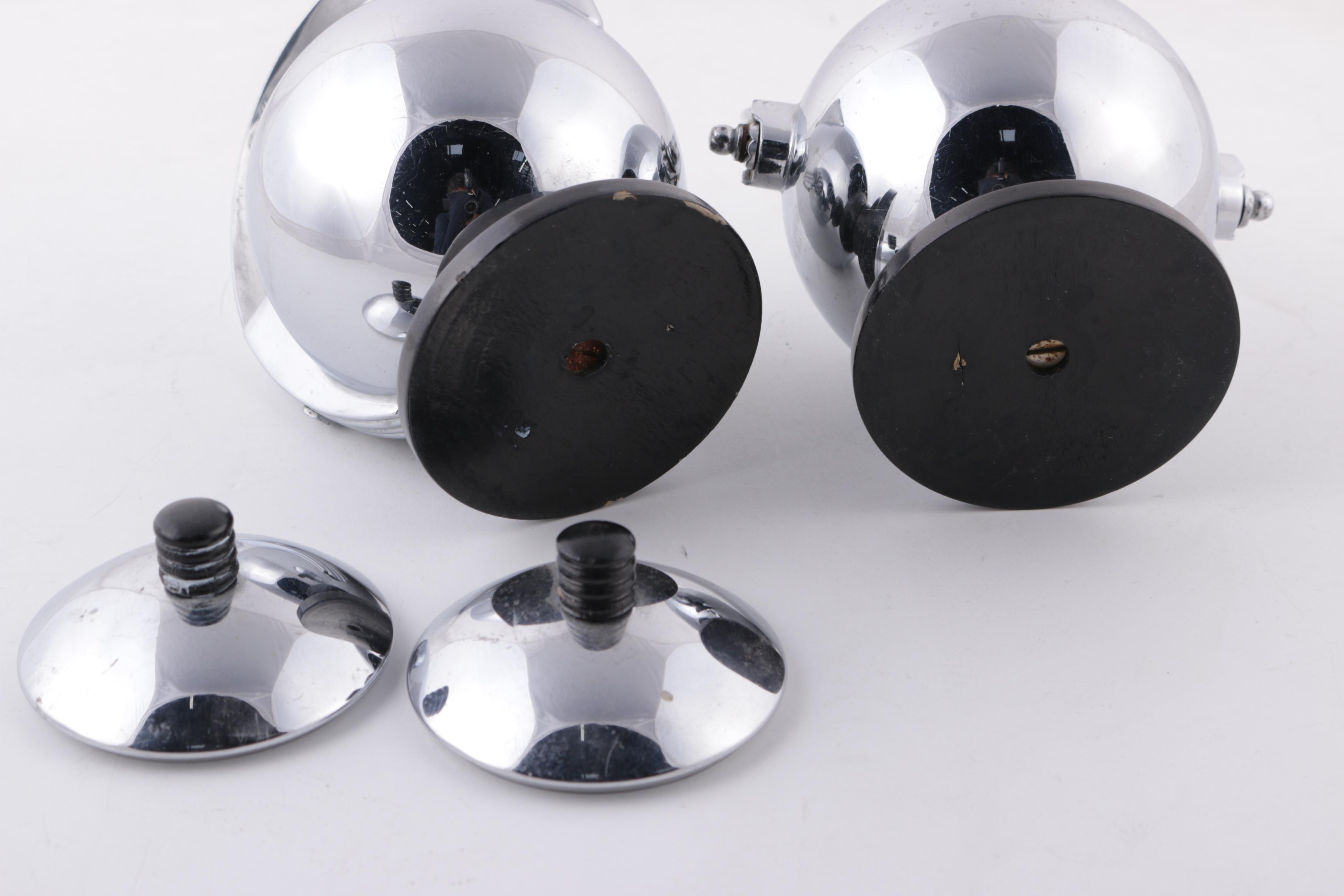 1930s Art Deco Manning Bowman "Harmony" Percolator and Additional Serviceware