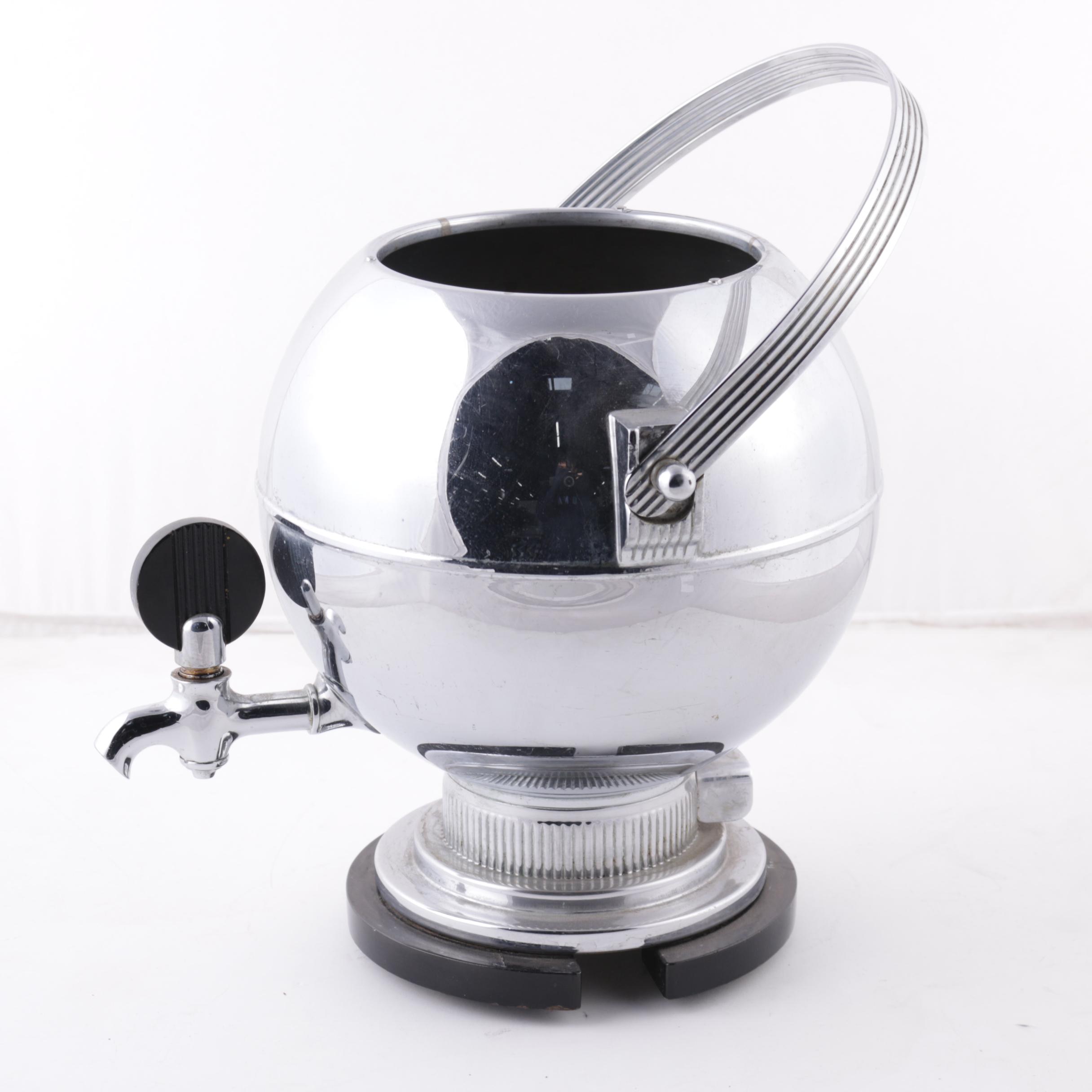 1930s Art Deco Manning Bowman "Harmony" Percolator and Additional Serviceware