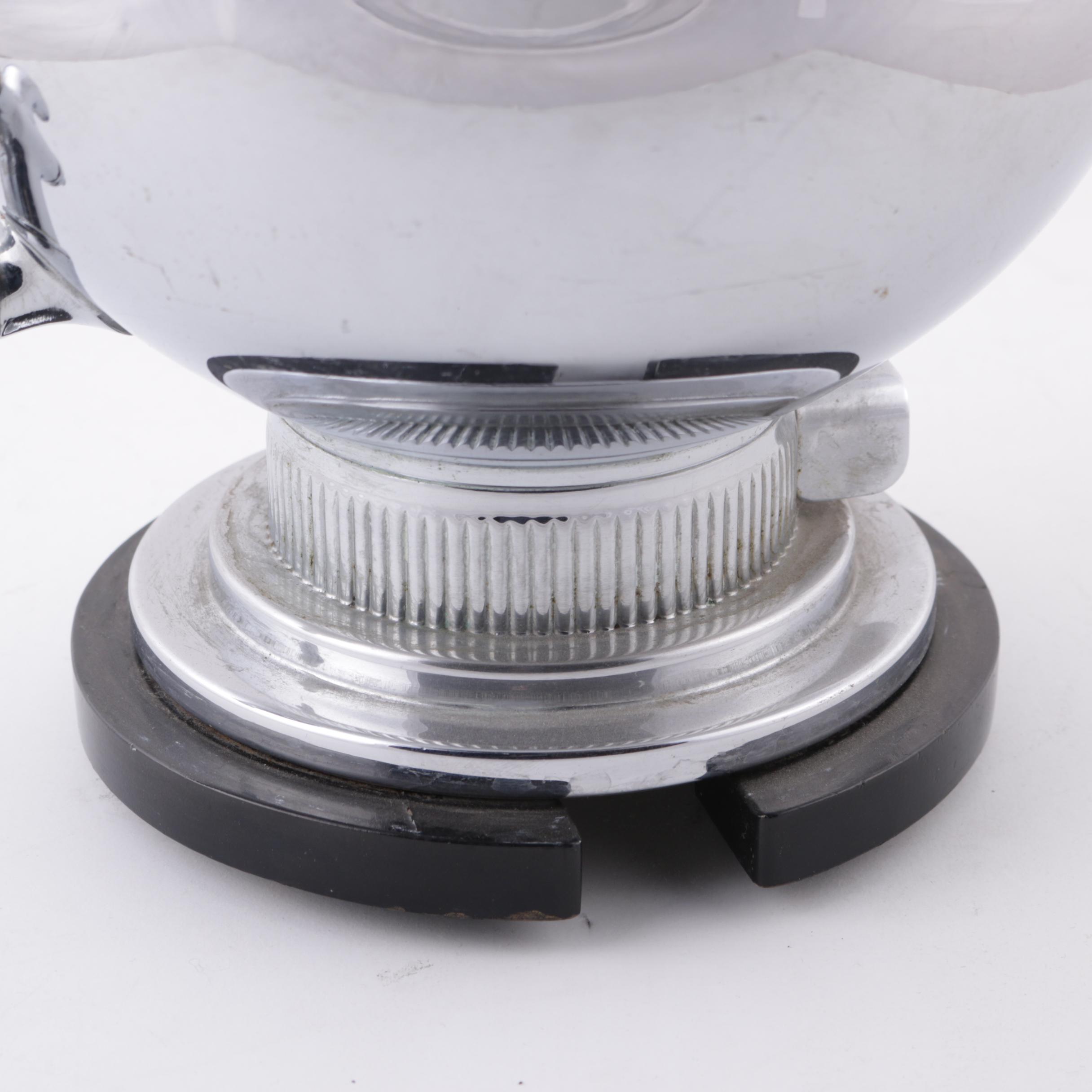 1930s Art Deco Manning Bowman "Harmony" Percolator and Additional Serviceware