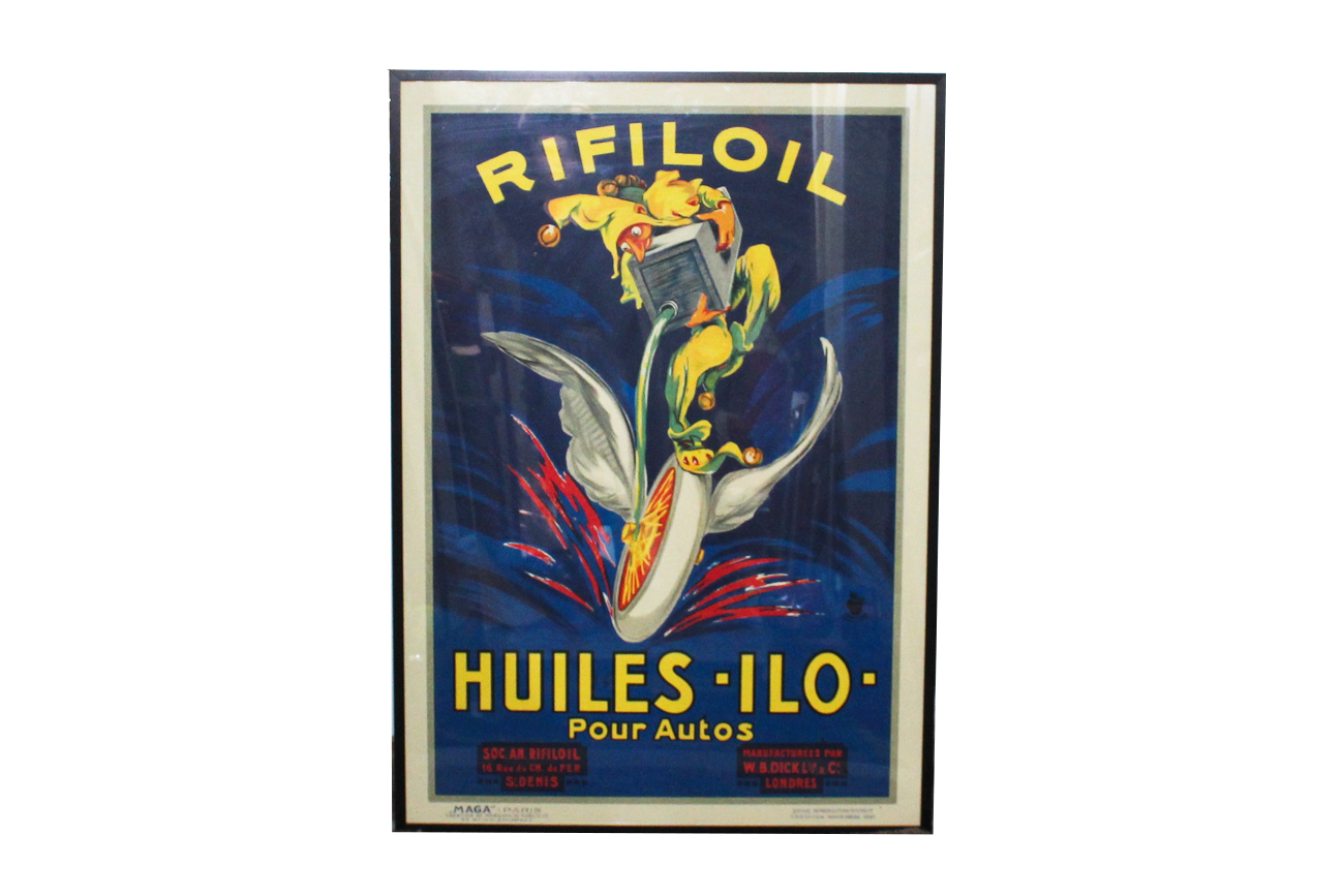 Offset Lithograph Poster "Rifiloil Huiles ILO"