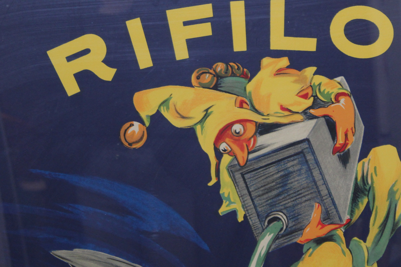 Offset Lithograph Poster "Rifiloil Huiles ILO"