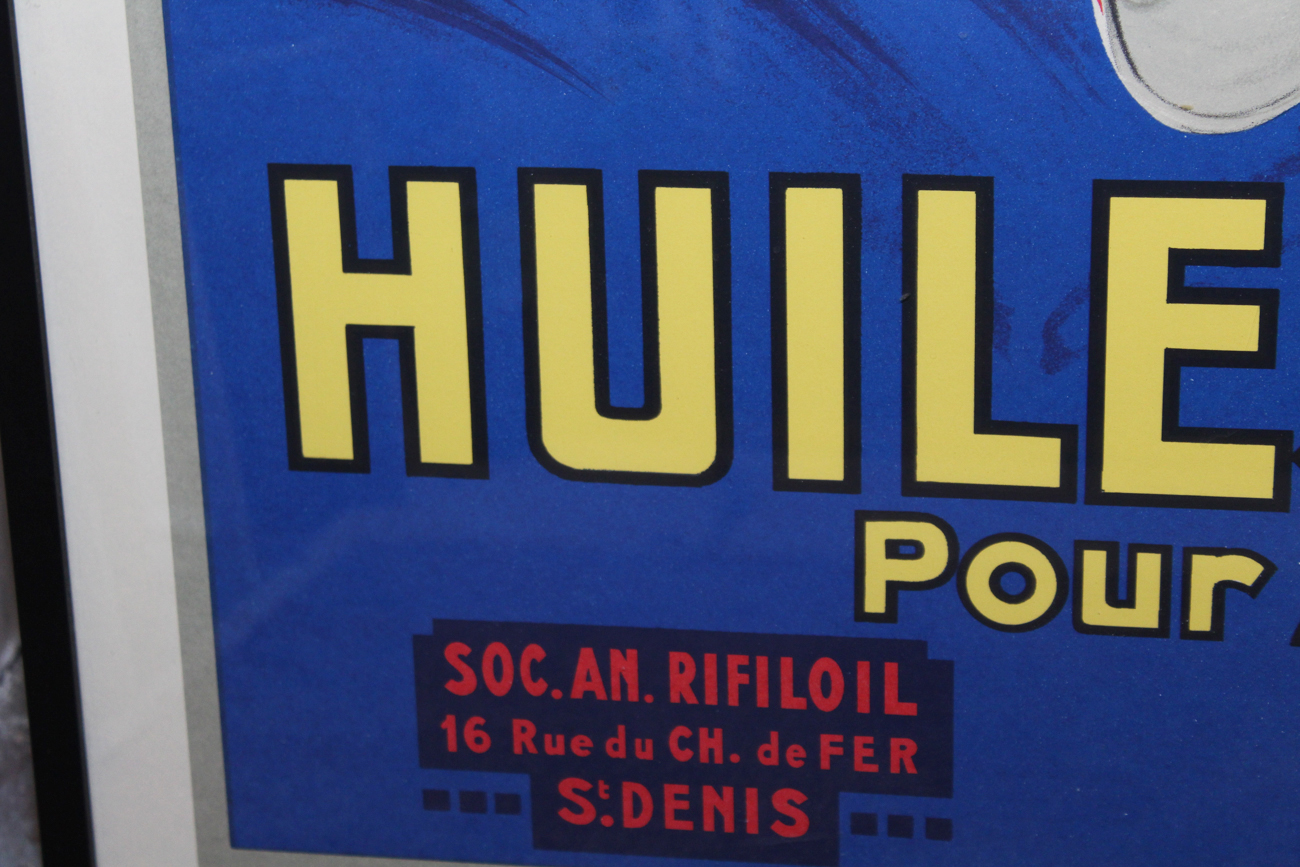 Offset Lithograph Poster "Rifiloil Huiles ILO"