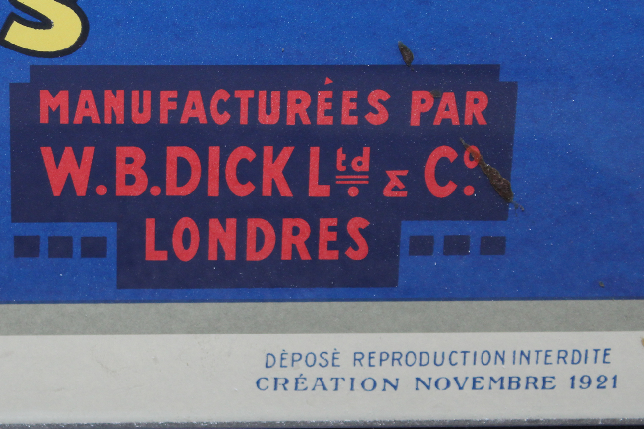 Offset Lithograph Poster "Rifiloil Huiles ILO"