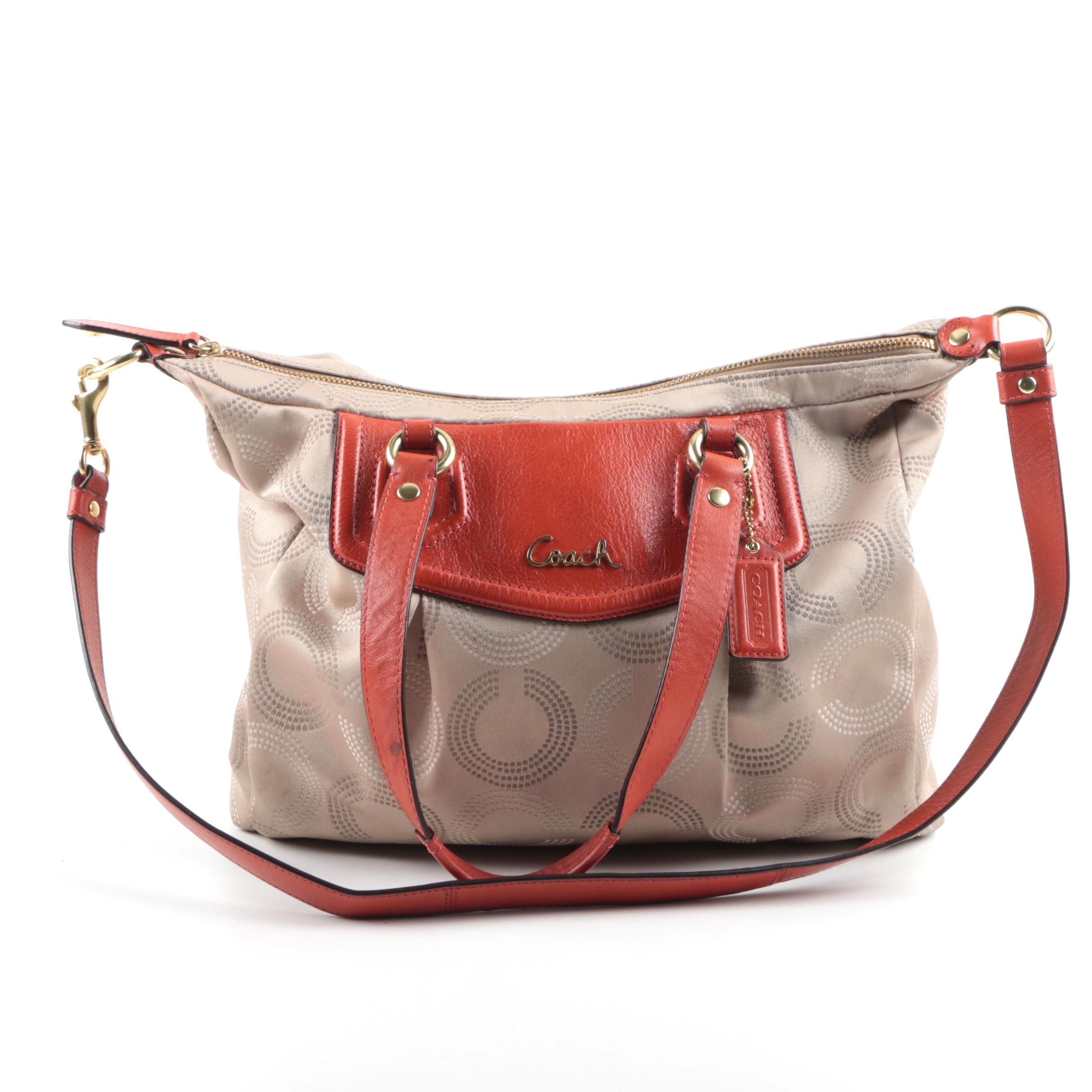 Coach Ashley Dotted Op Art Carryall