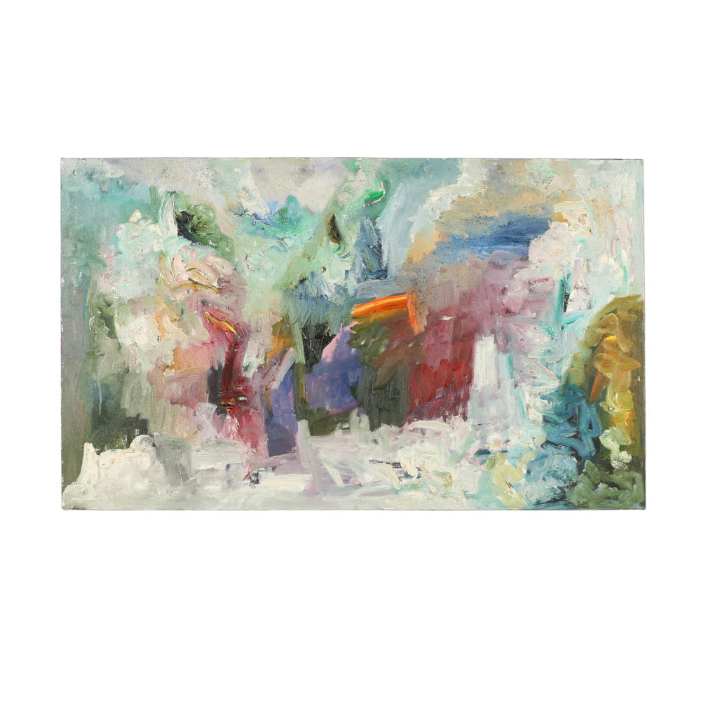 Louis Papp Abstract Oil Painting on Canvas