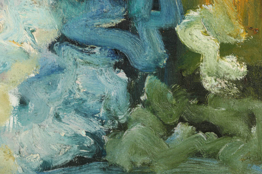 Louis Papp Abstract Oil Painting on Canvas