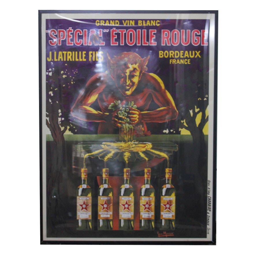 Offset Lithograph Poster After a Spécial Étoile Rouge Advertisement