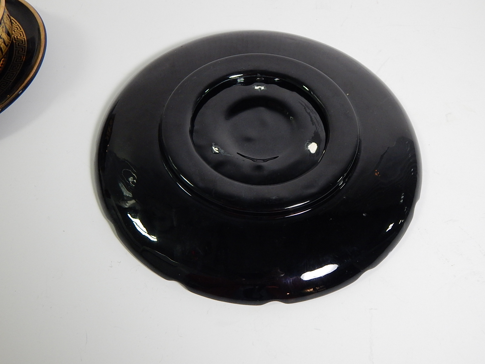 Grecian Plate, Ash Receiver, and Modern Ash Receiver