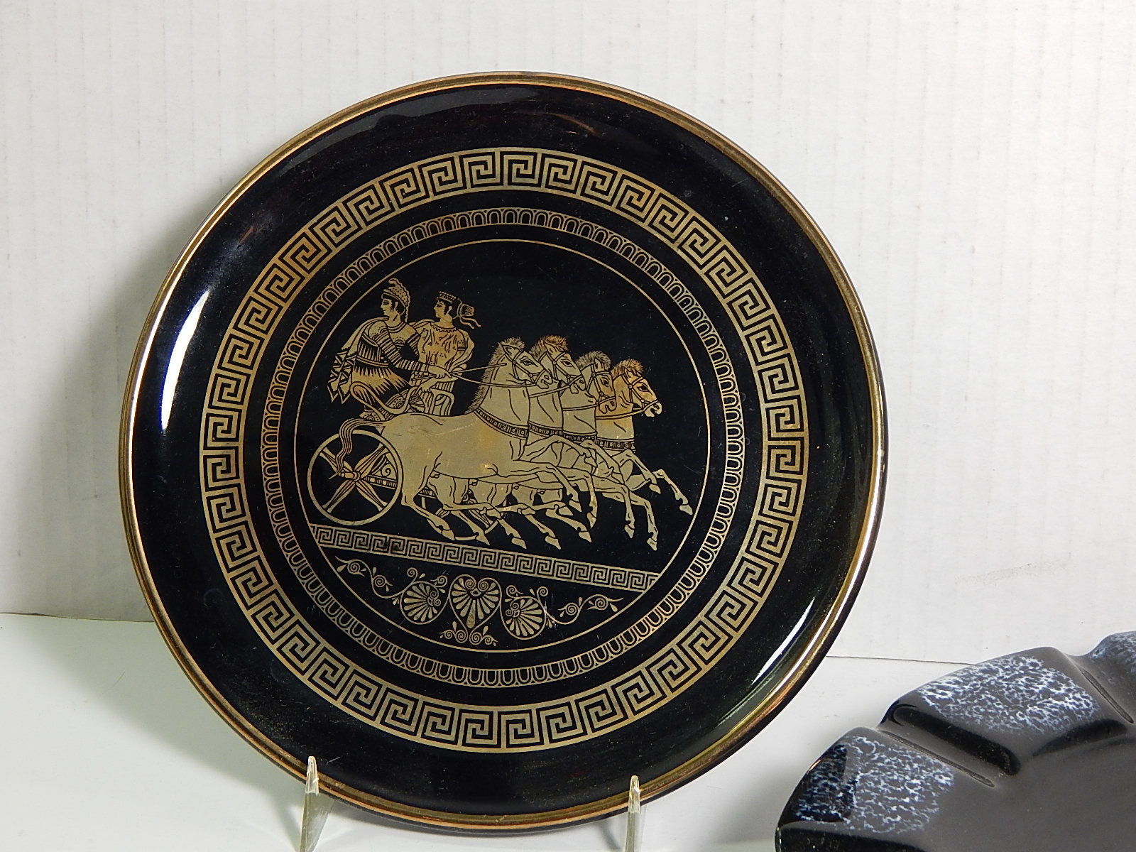 Grecian Plate, Ash Receiver, and Modern Ash Receiver