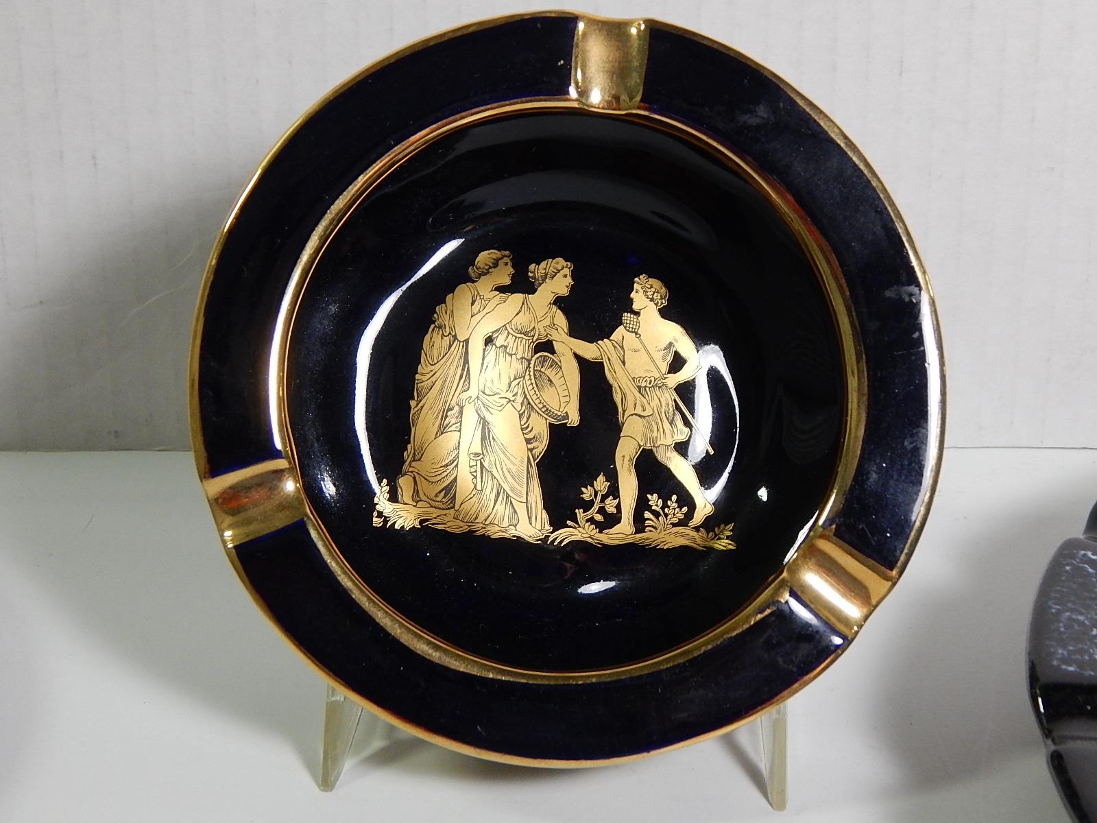 Grecian Plate, Ash Receiver, and Modern Ash Receiver