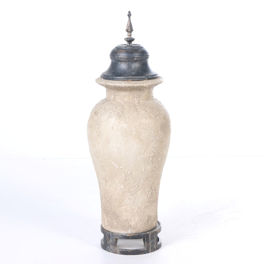 Contemporary Lidded Urn