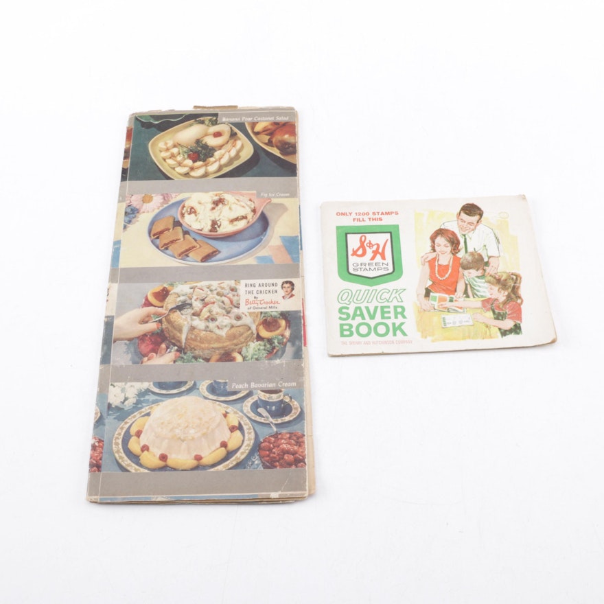Betty Crocker Cookbook and S&H Green Stamp Booklet