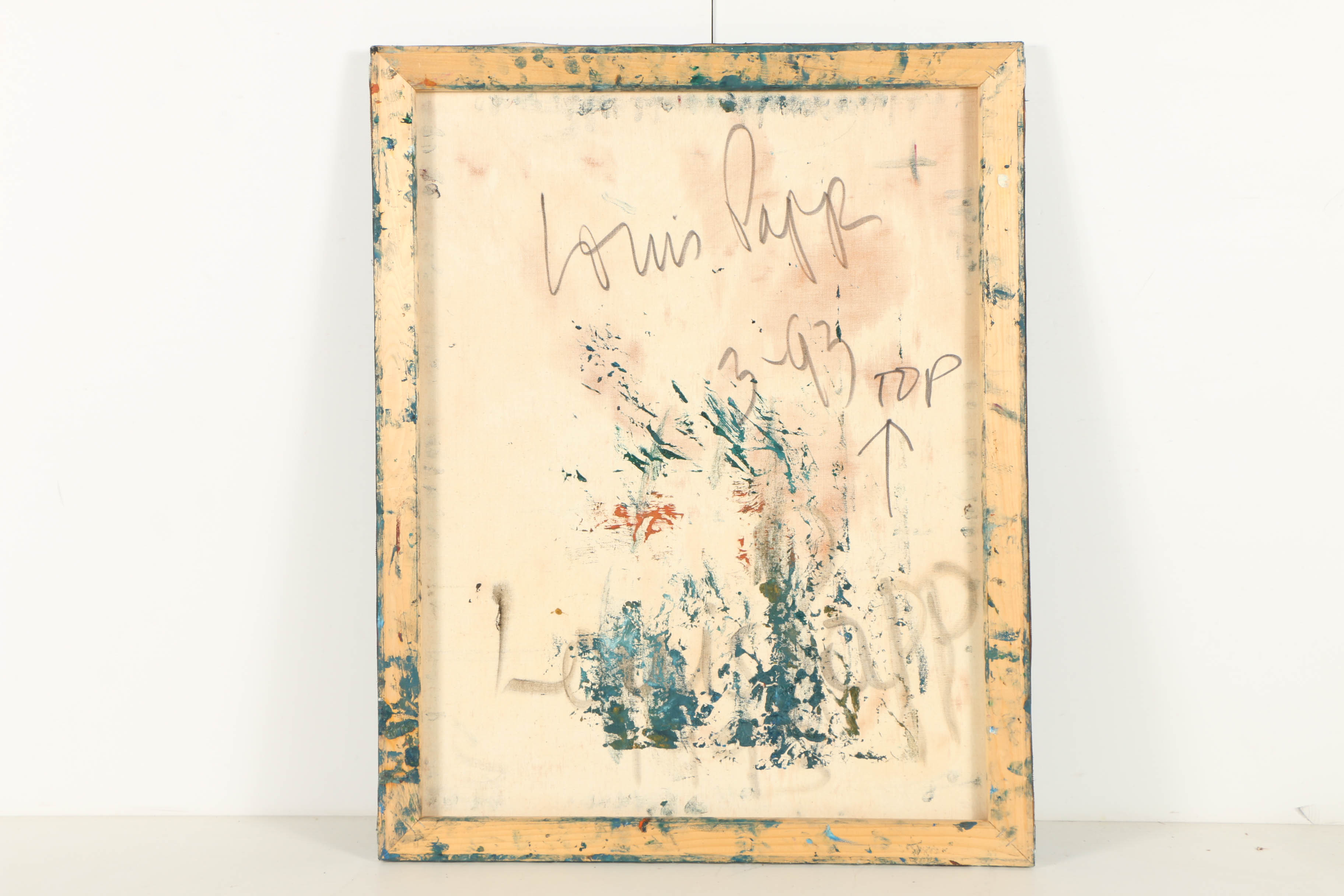 Louis Papp Oil Painting on Canvas of Abstract Composition