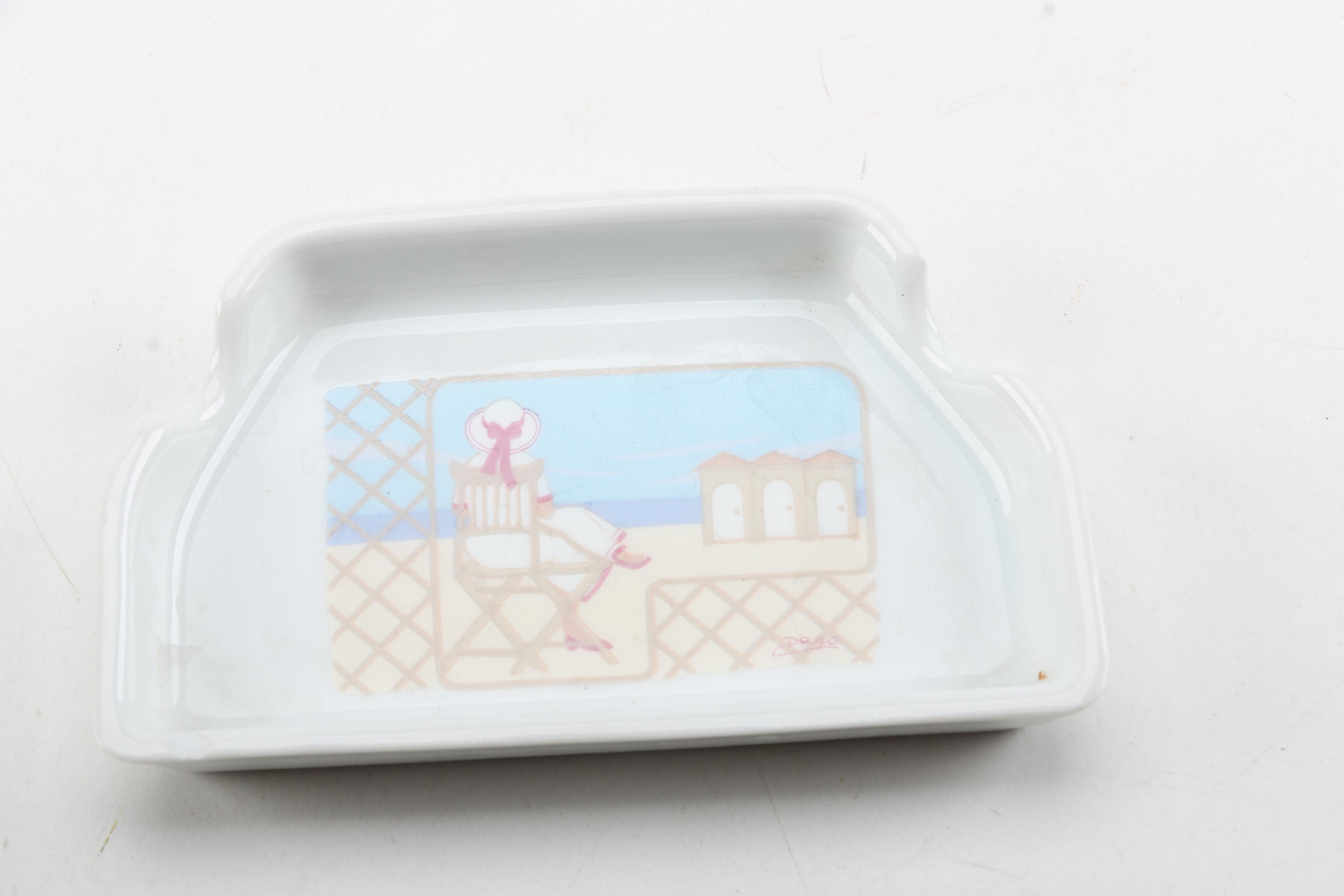 "La Reine Blanche" Porcelain Dish