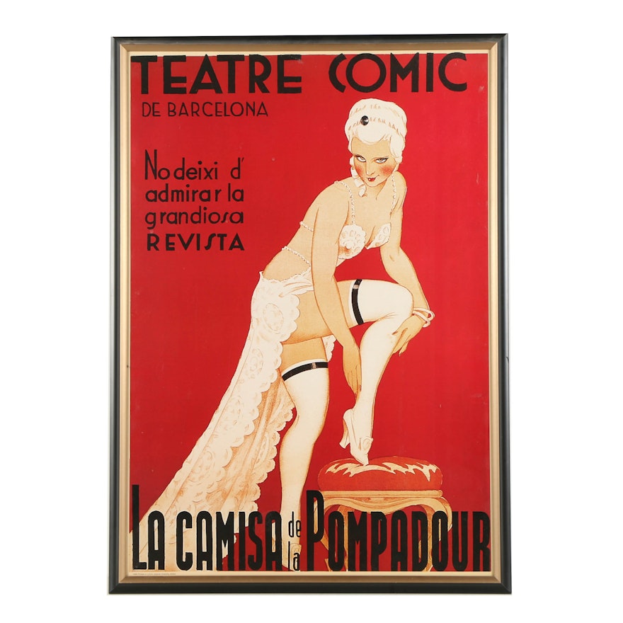 "La Camisa de la Pompadour" Reproduction Poster