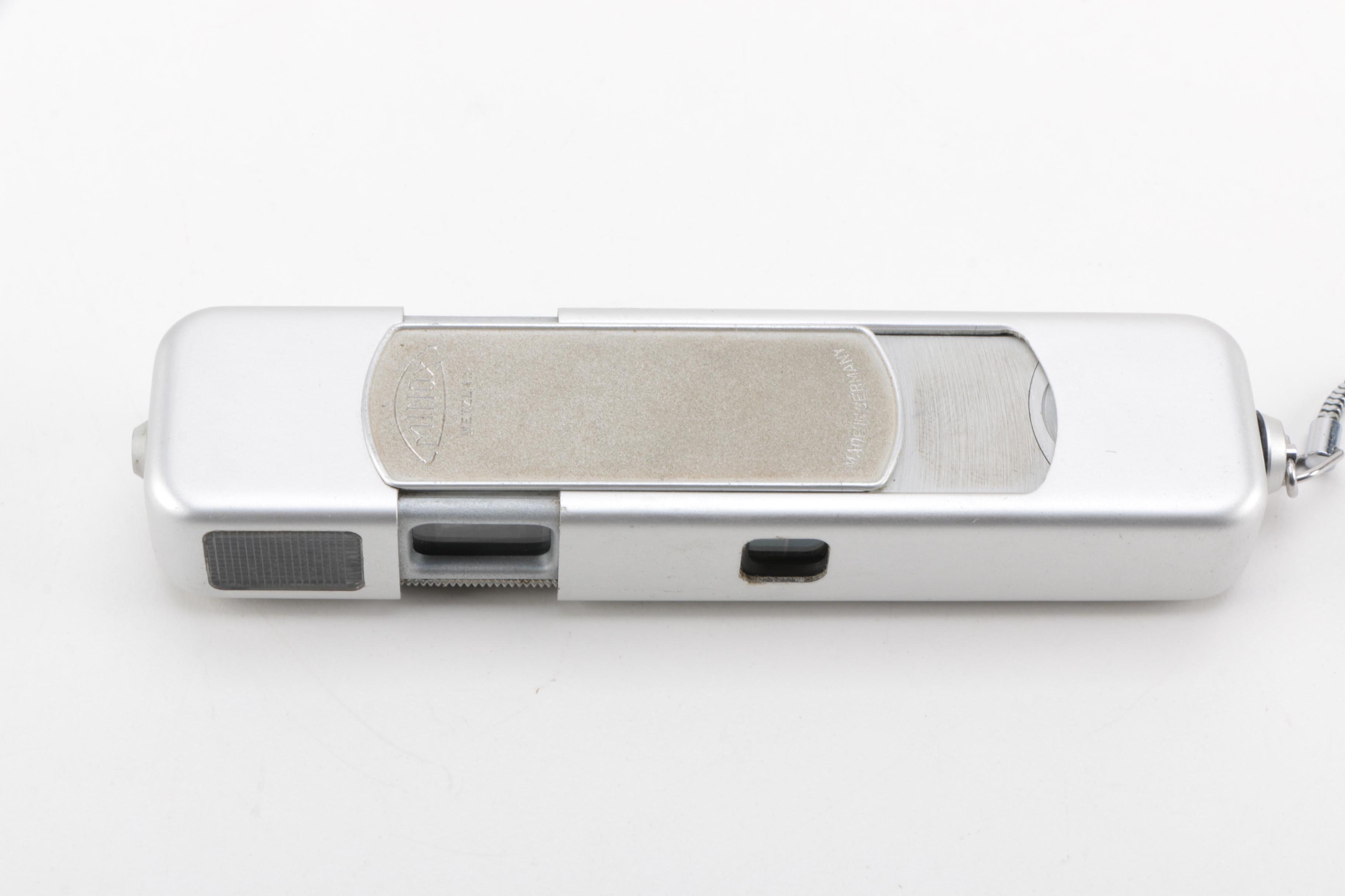 Vintage Minox Wetzlar, Voigtlander, Ansco Lancer, and Kodak Brownie Reflex Cameras