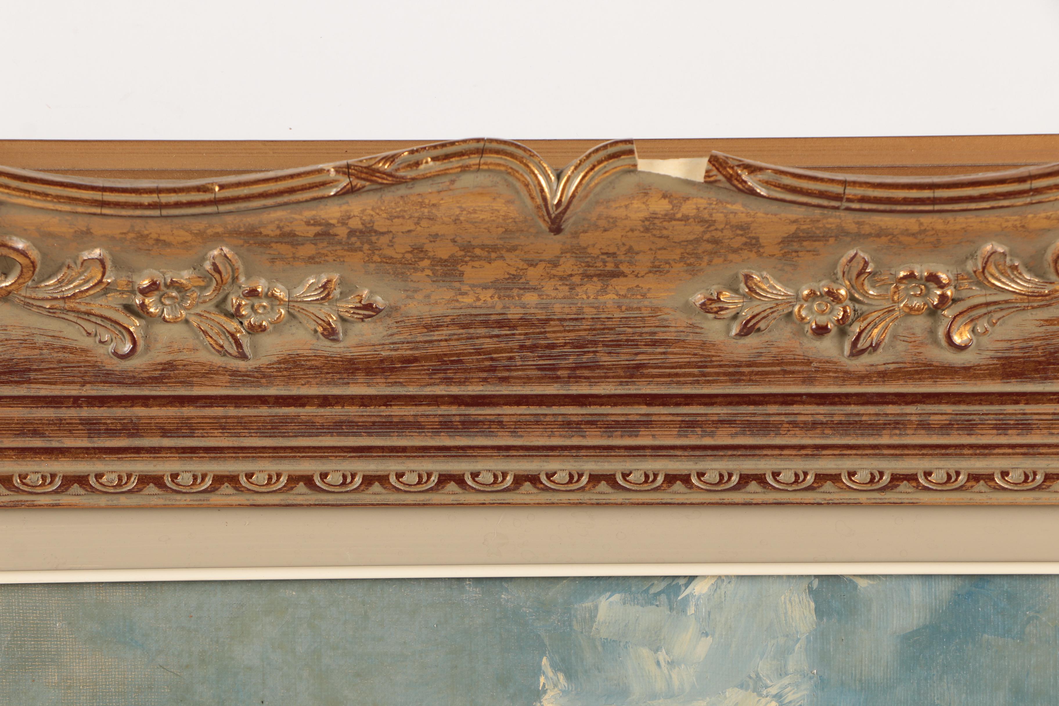 Danny Lammers Oil Painting on Canvas of Harbor Scene