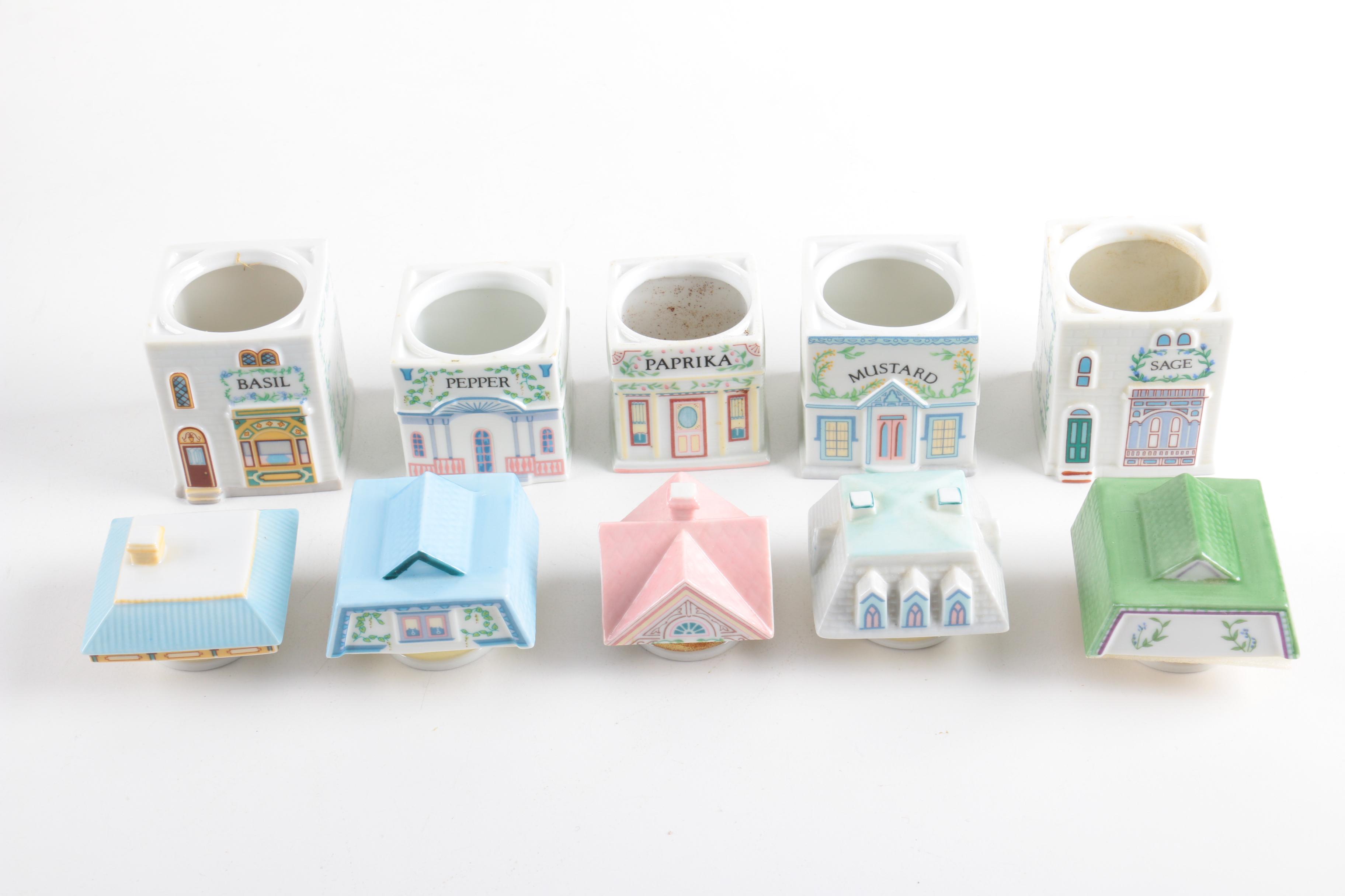 1989 Lenox Porcelain "Spice Village" Set