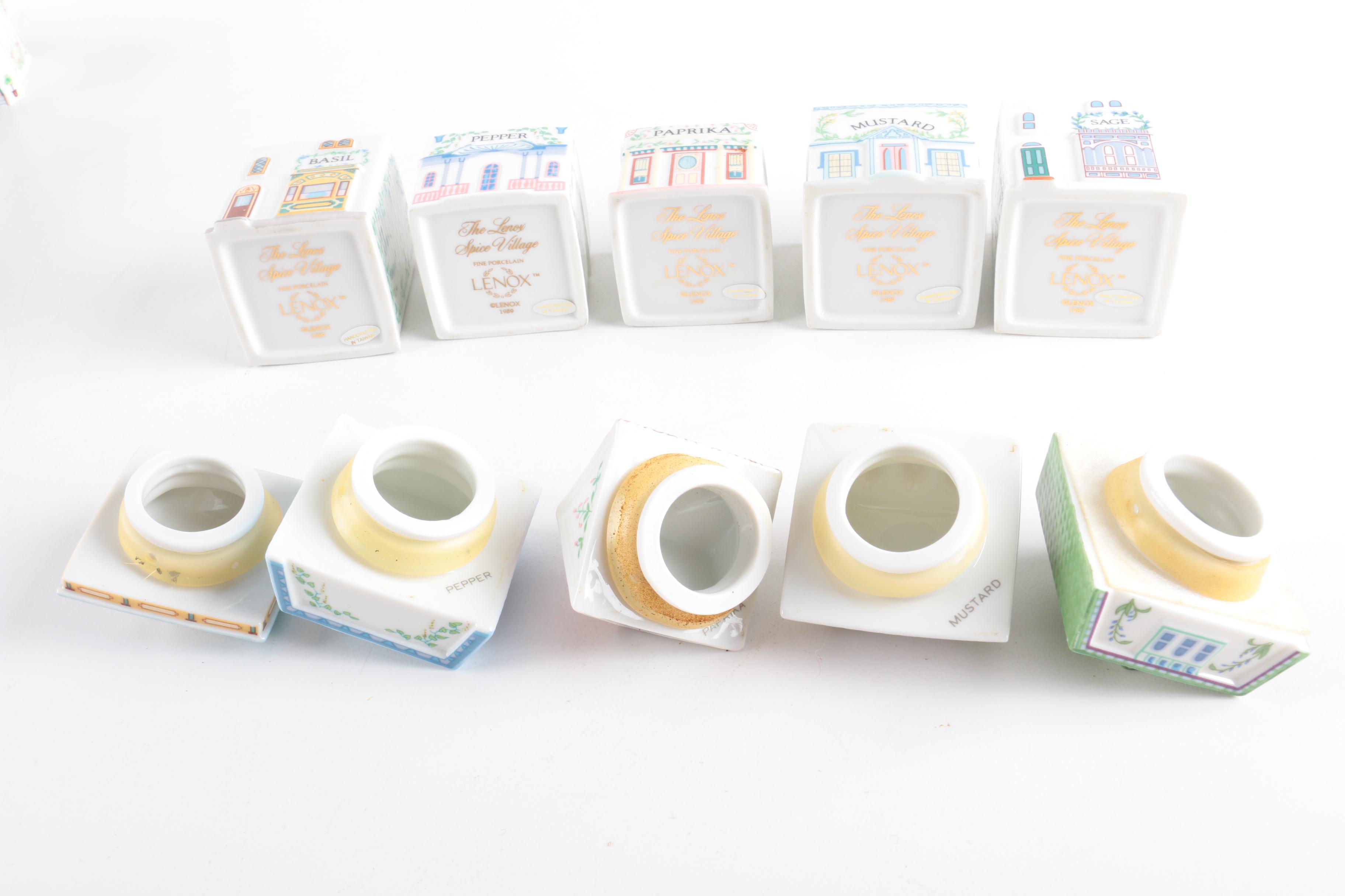 1989 Lenox Porcelain "Spice Village" Set