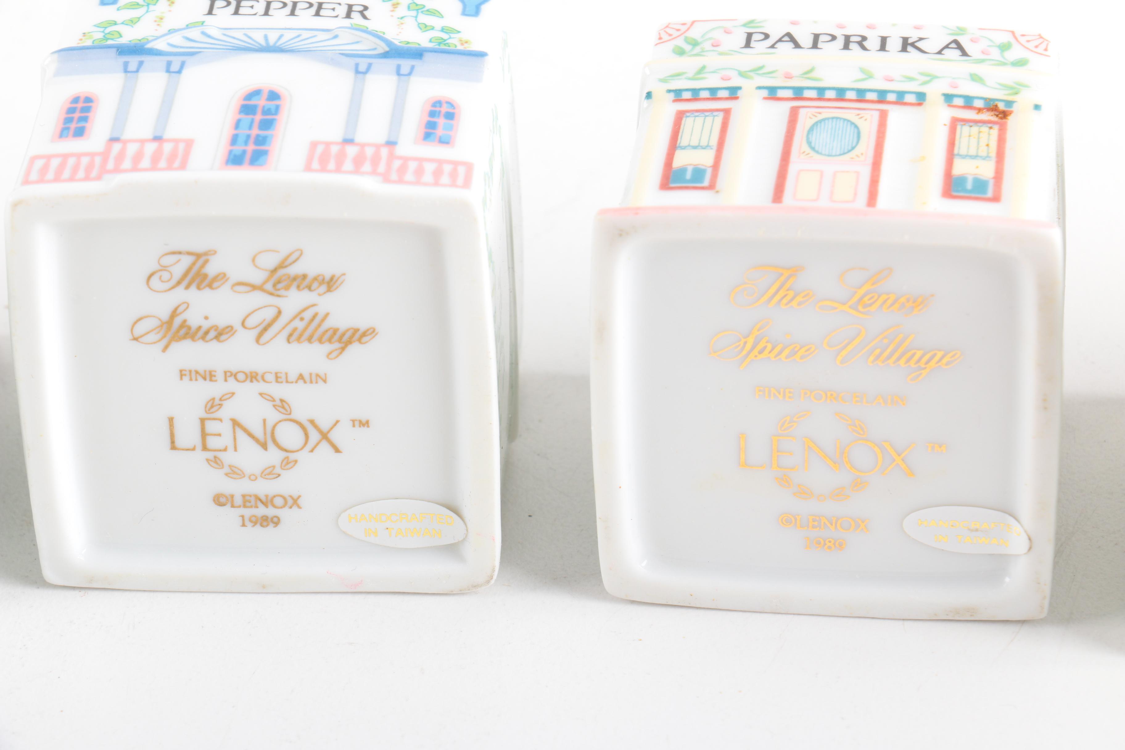 1989 Lenox Porcelain "Spice Village" Set