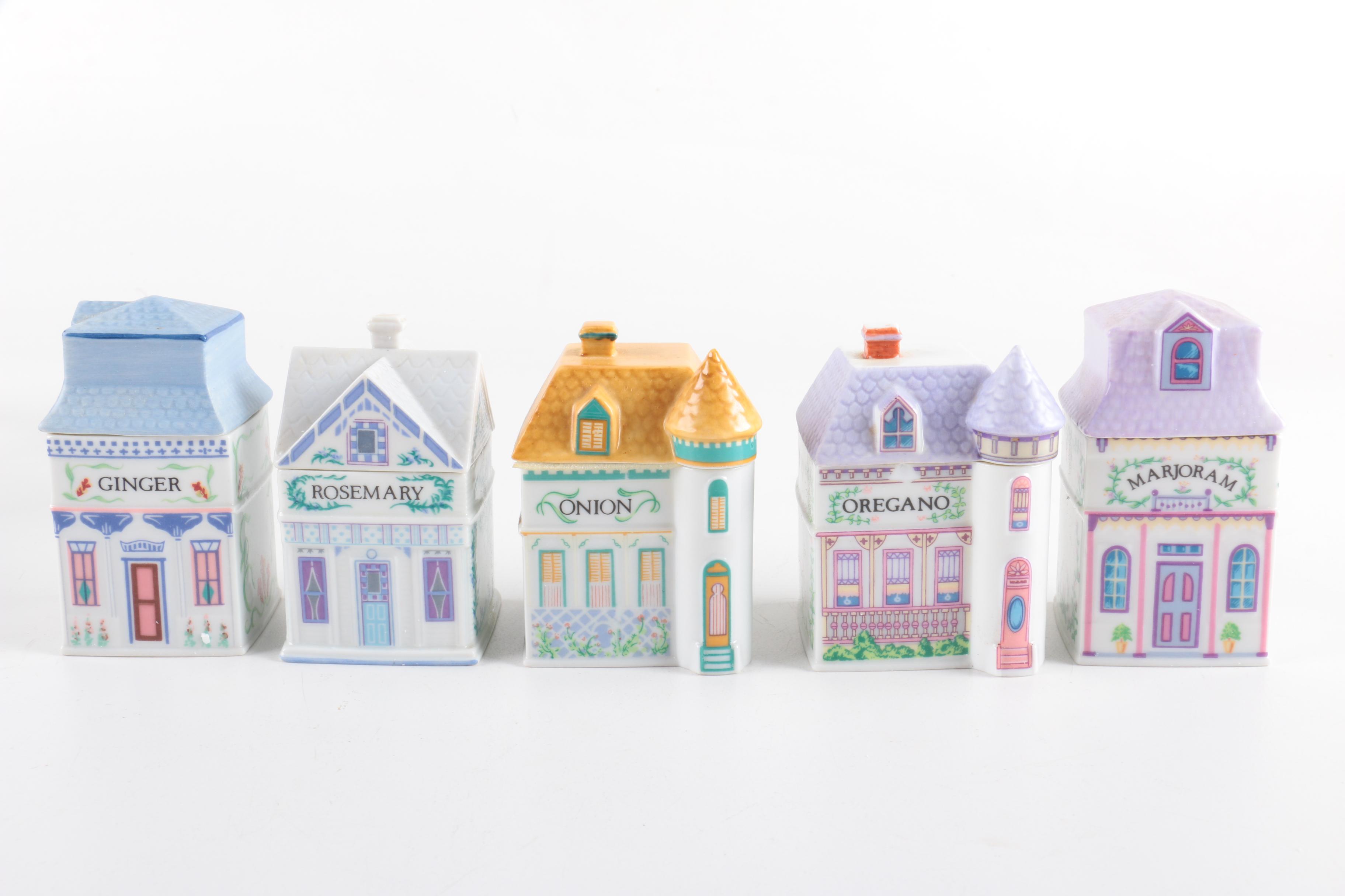 1989 Lenox Porcelain "Spice Village" Set