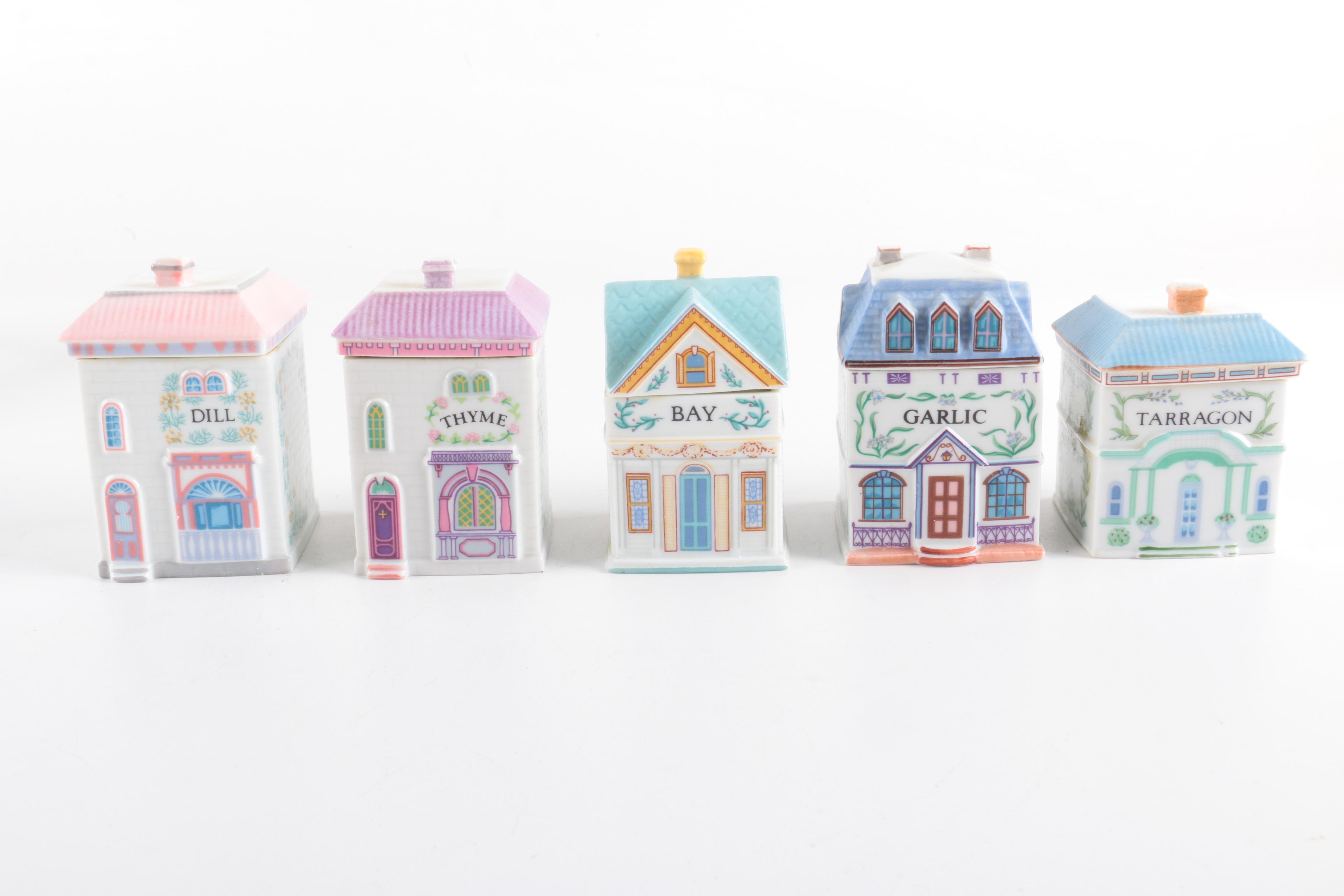 1989 Lenox Porcelain "Spice Village" Set
