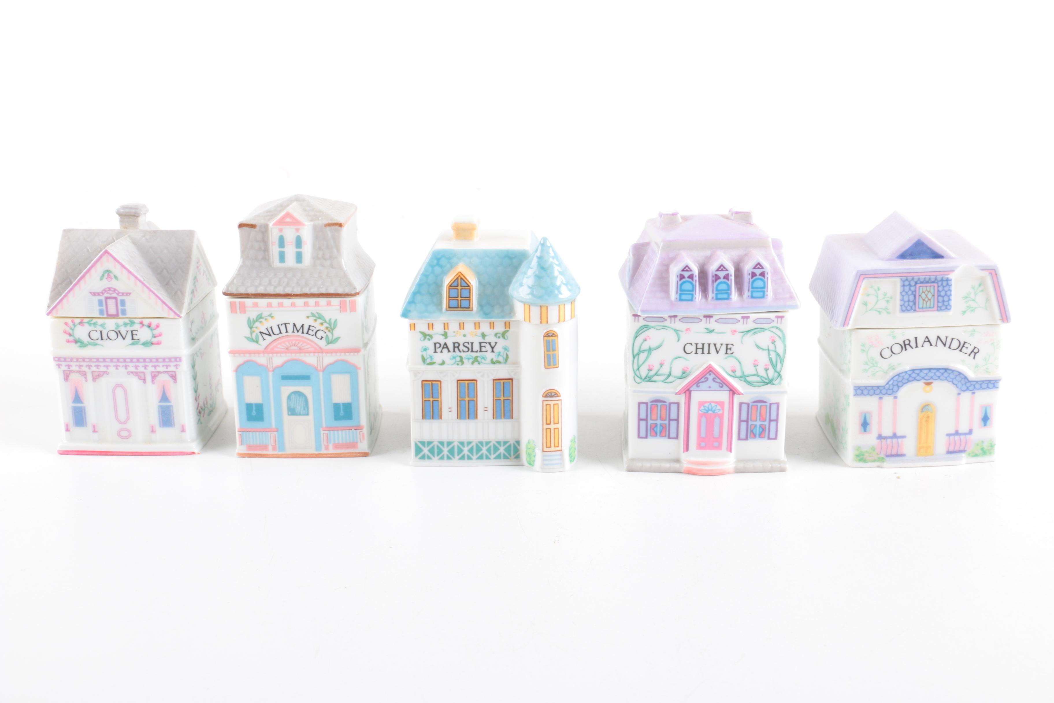 1989 Lenox Porcelain "Spice Village" Set