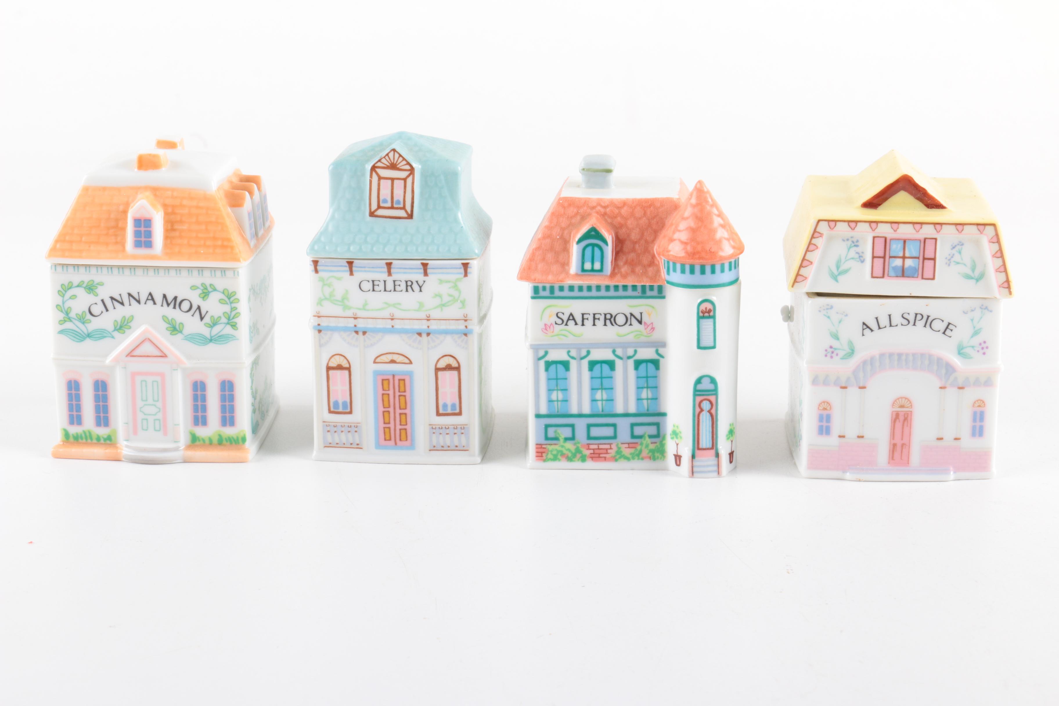 1989 Lenox Porcelain "Spice Village" Set